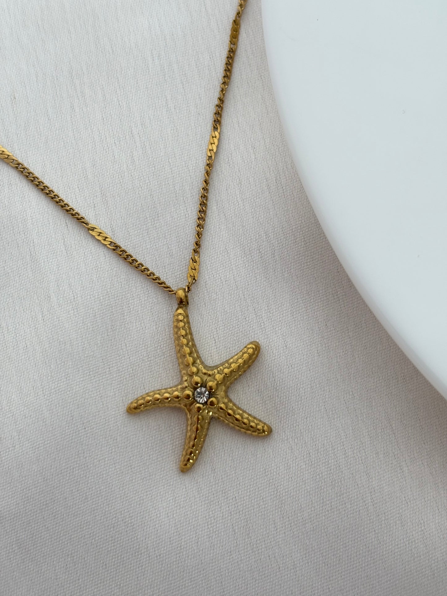 Starfish Pendant Anti Tarnish Necklace