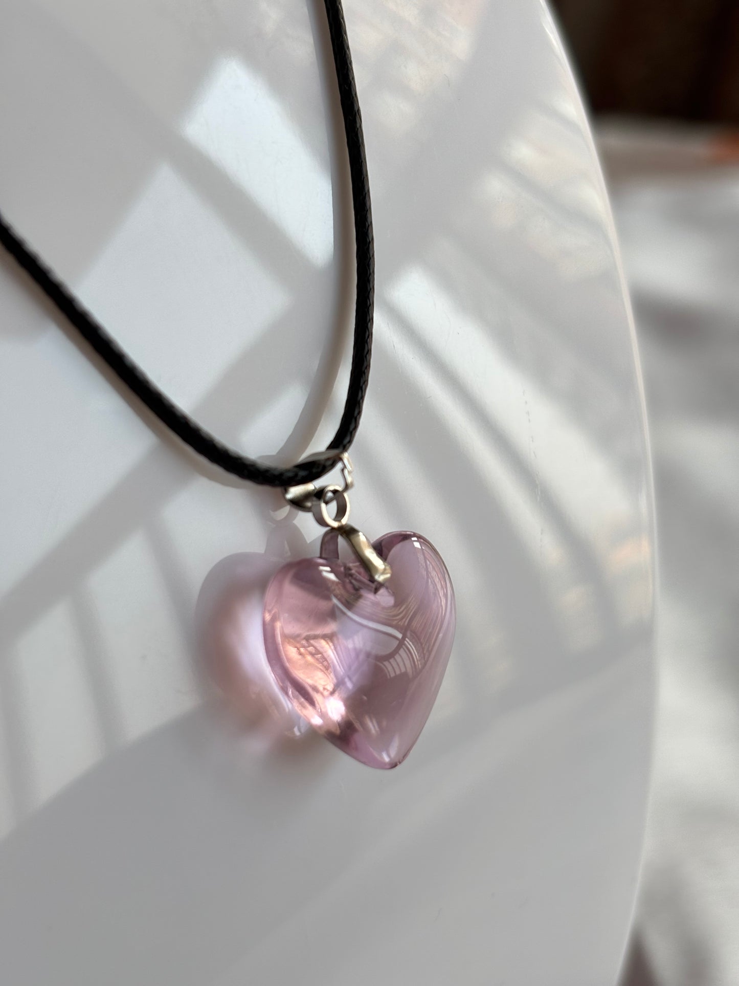 Puffy Pink Heart Cord - Curvy Jewels