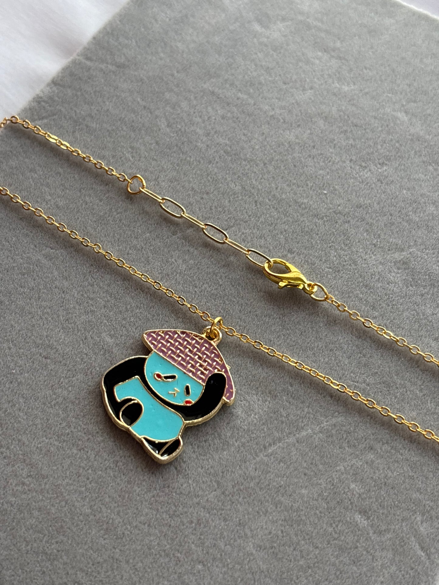 Enamel Panda Necklace