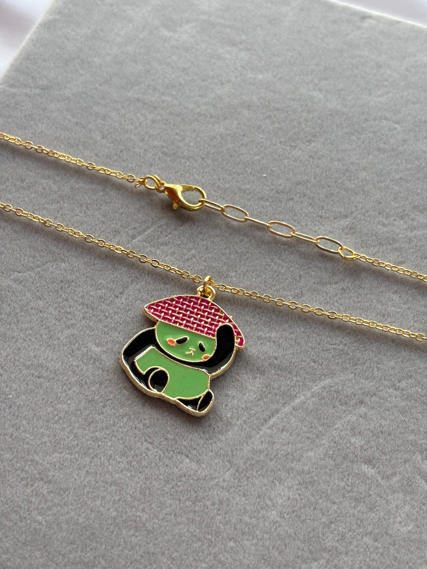 Enamel Panda Necklace