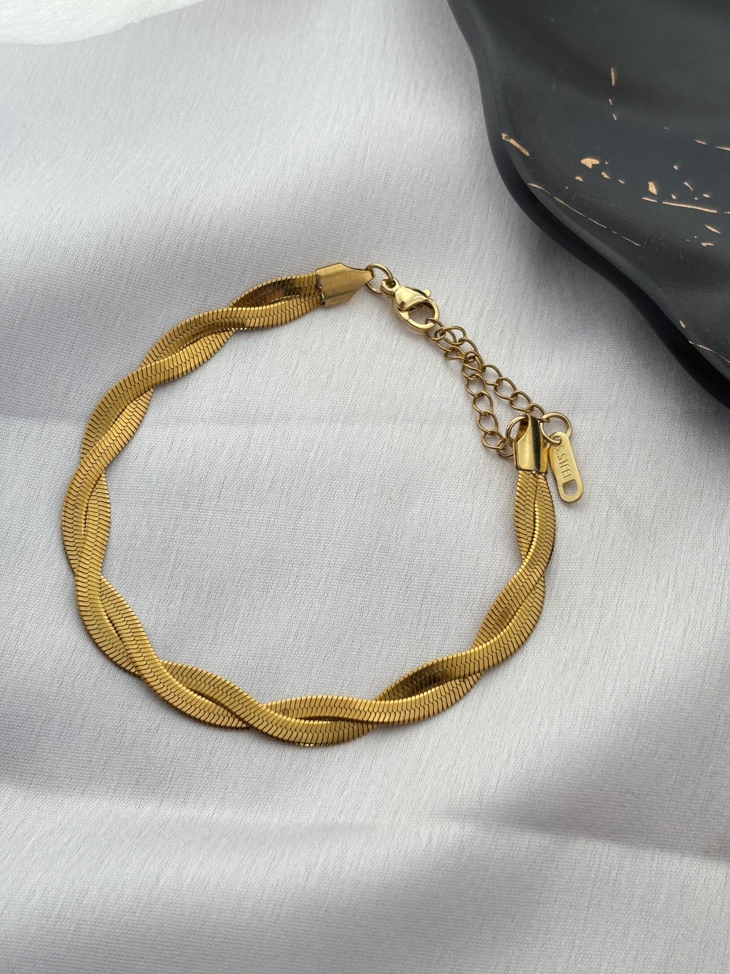 Twisted Snake Chain Bracelet