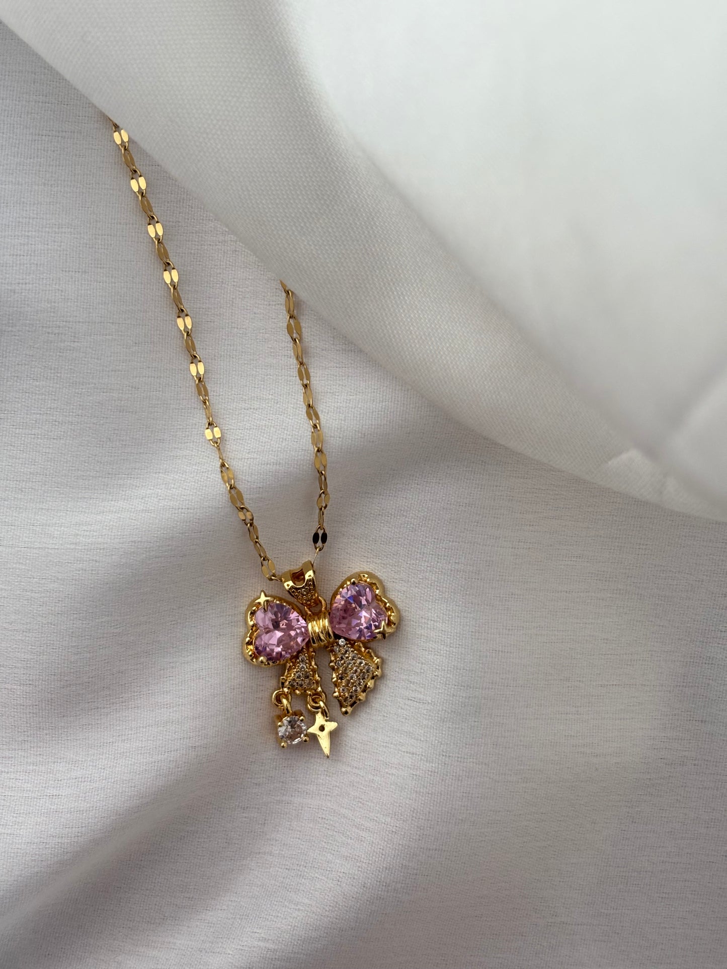 Anti-Tarnish Bow Necklace