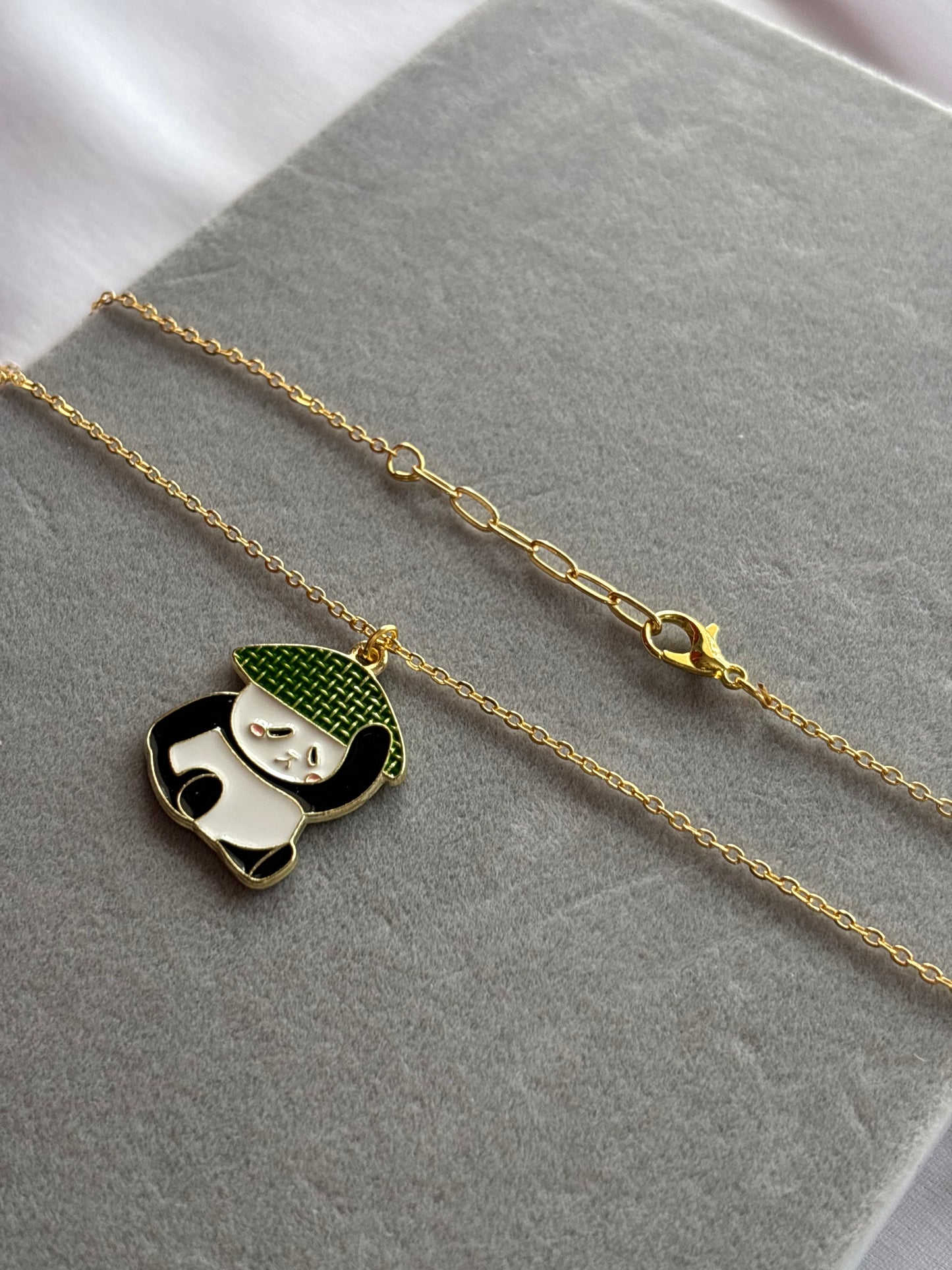 Enamel Panda Necklace