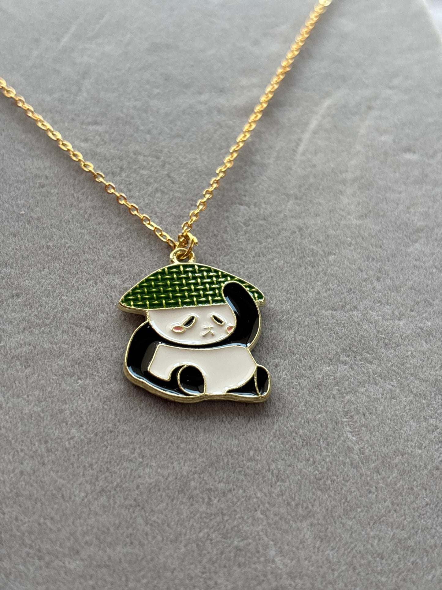 Enamel Panda Necklace