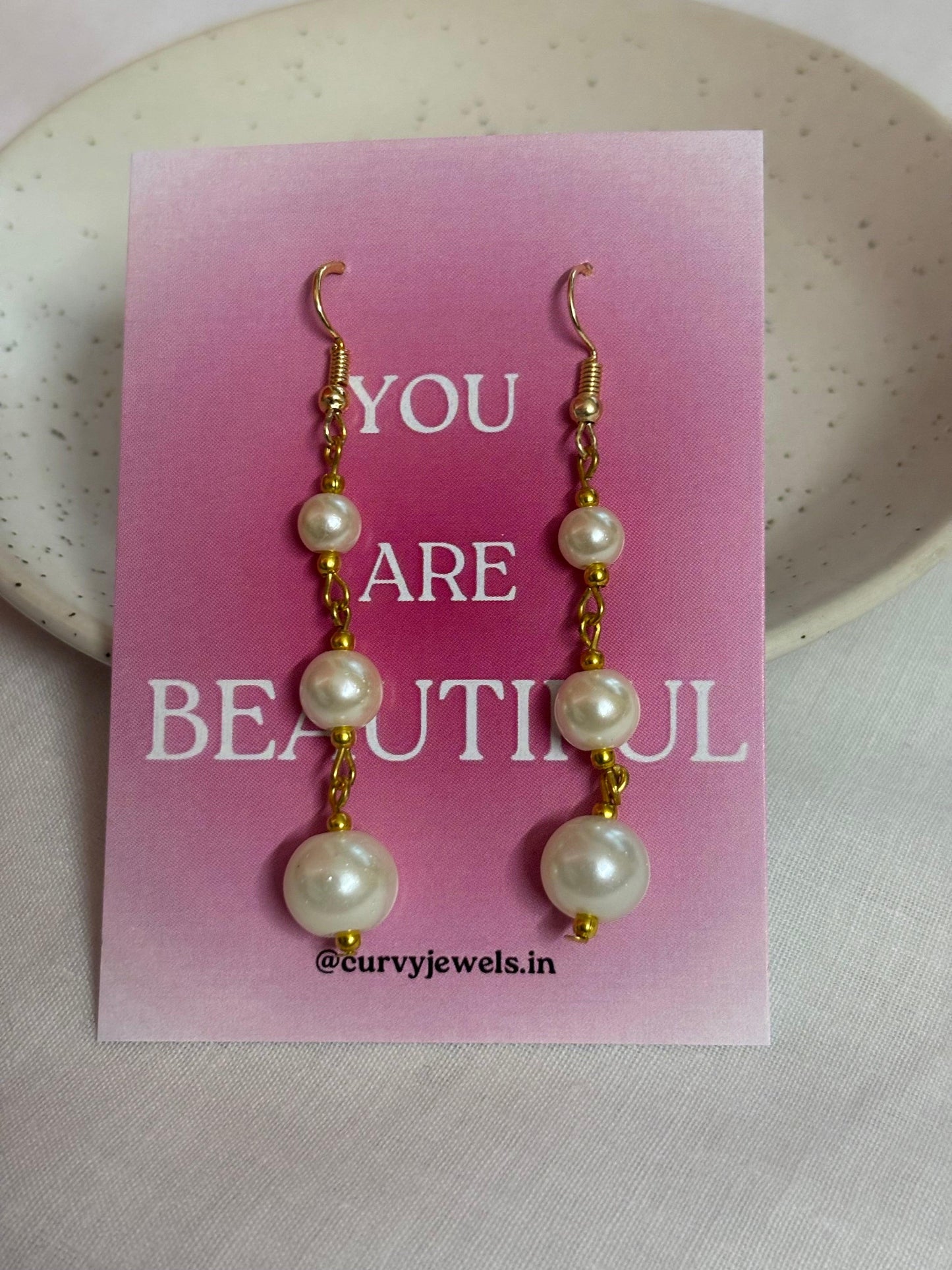Elegant Cascade Gold Hoops ✨ - Curvy Jewels