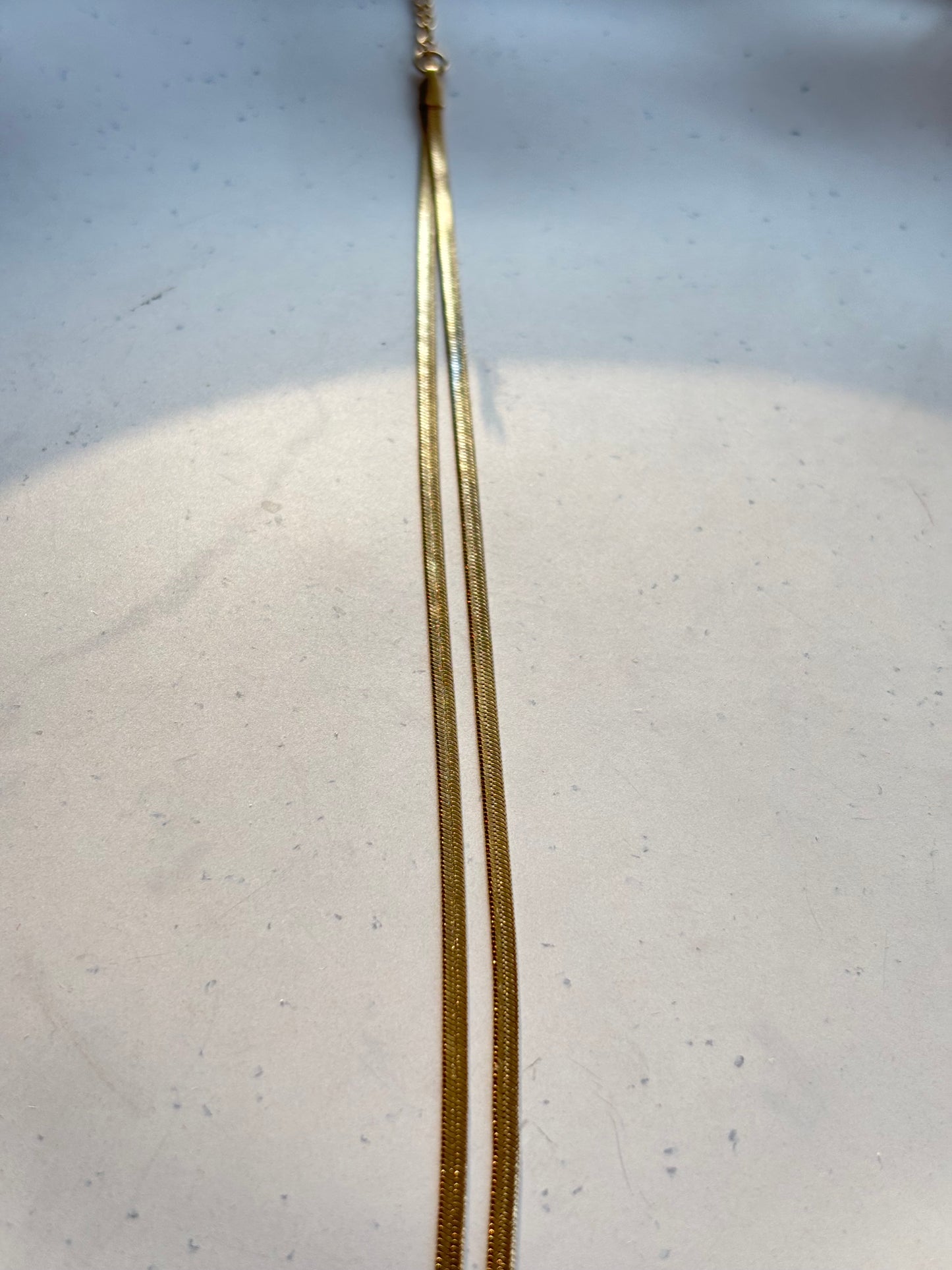 Double Layered Snake Chain Anklet