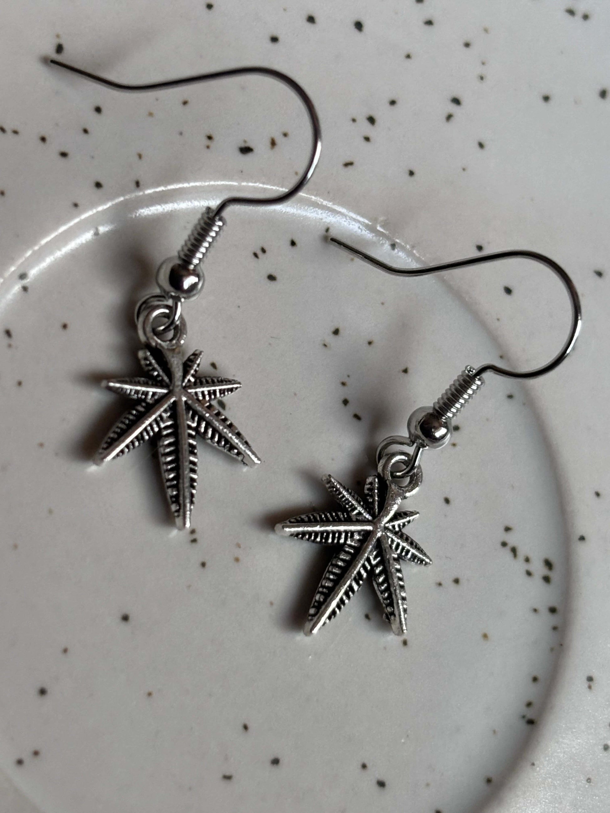 Nature-Inspired Leaf Drop Earrings - Curvy Jewels