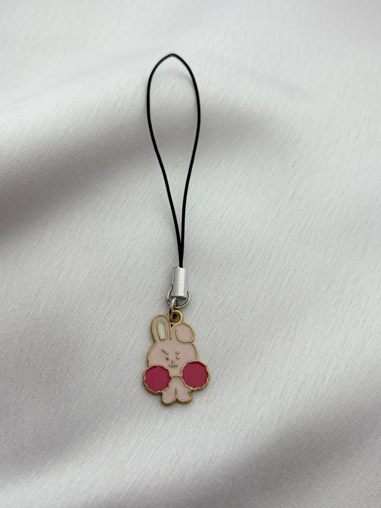 Pink Bunny Phone Charm