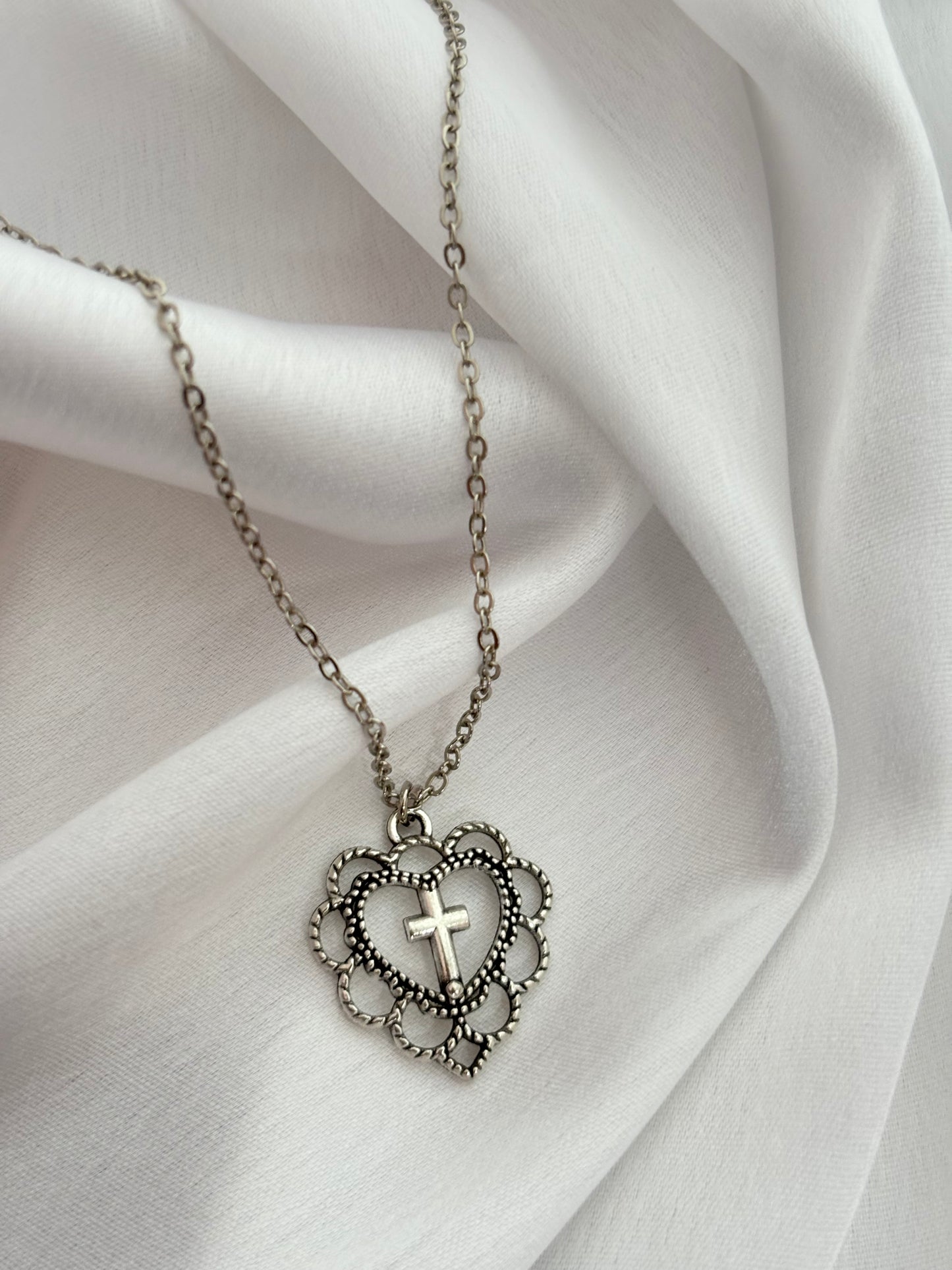 Cross Heart Necklace