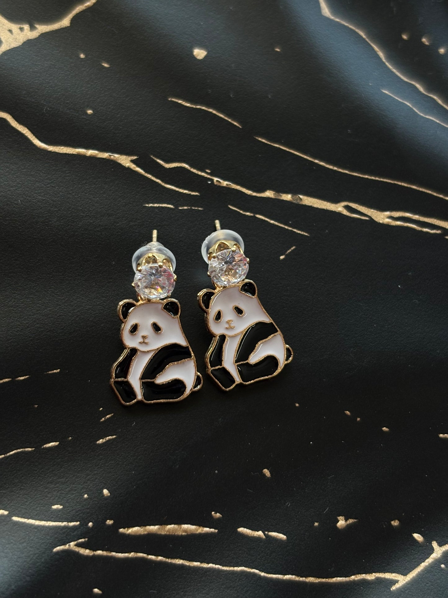 Panda Earrings
