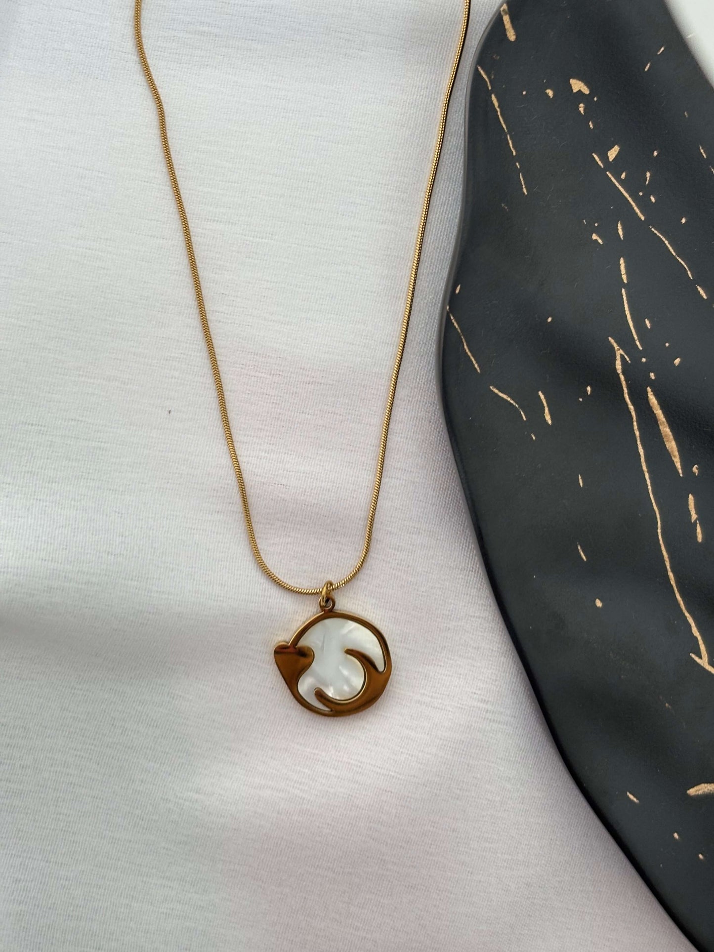 Moon Heart Necklace