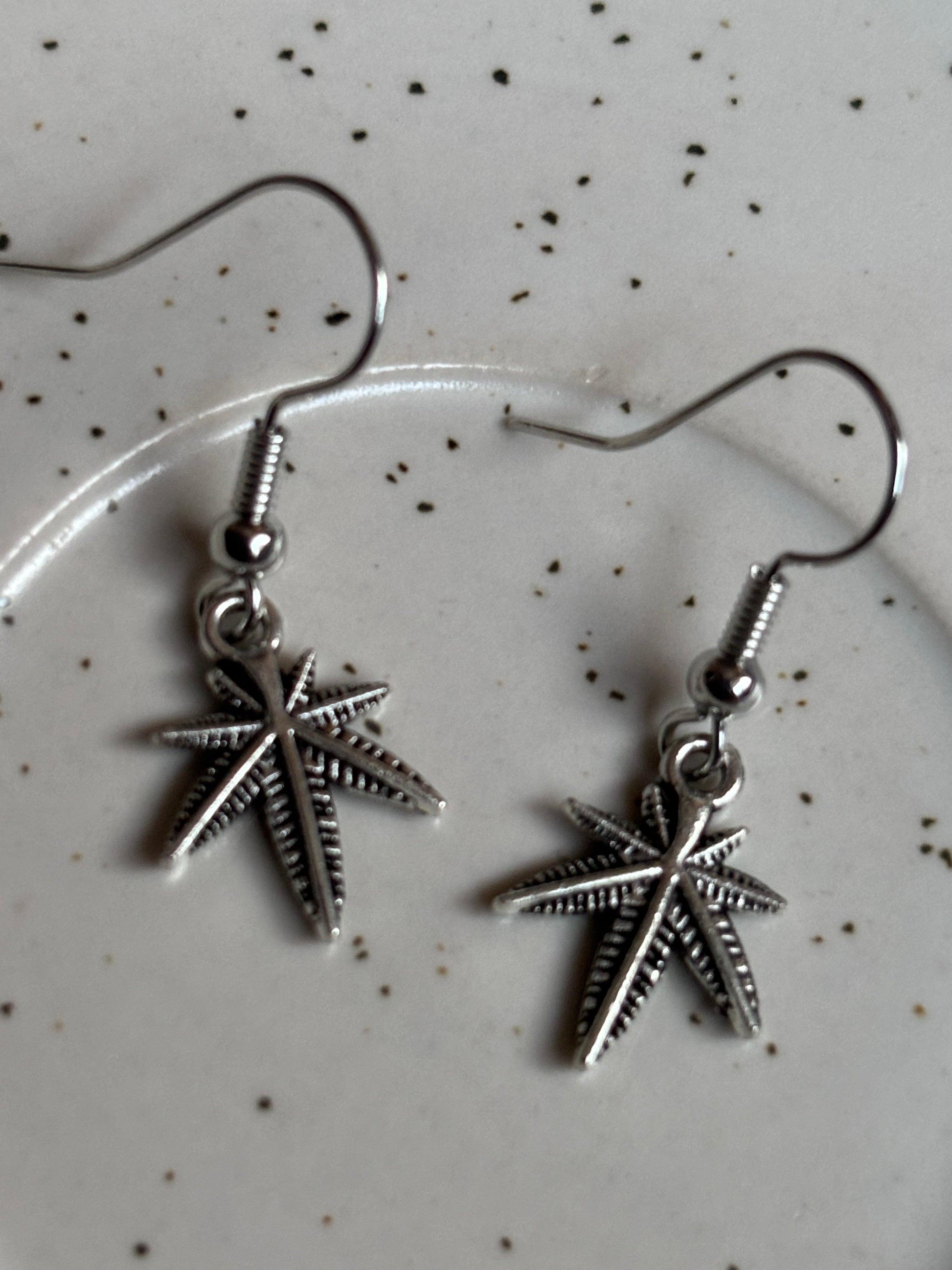 Nature-Inspired Leaf Drop Earrings - Curvy Jewels