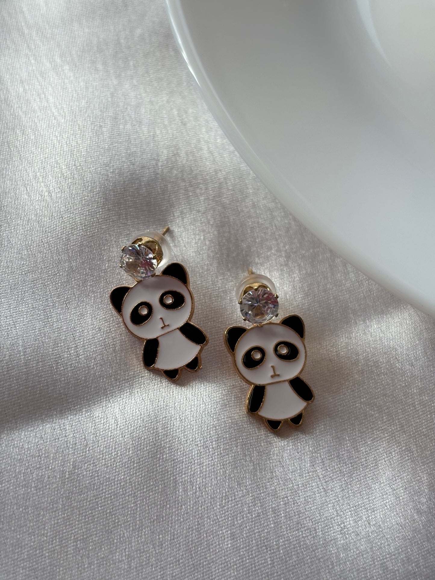 Panda Earrings