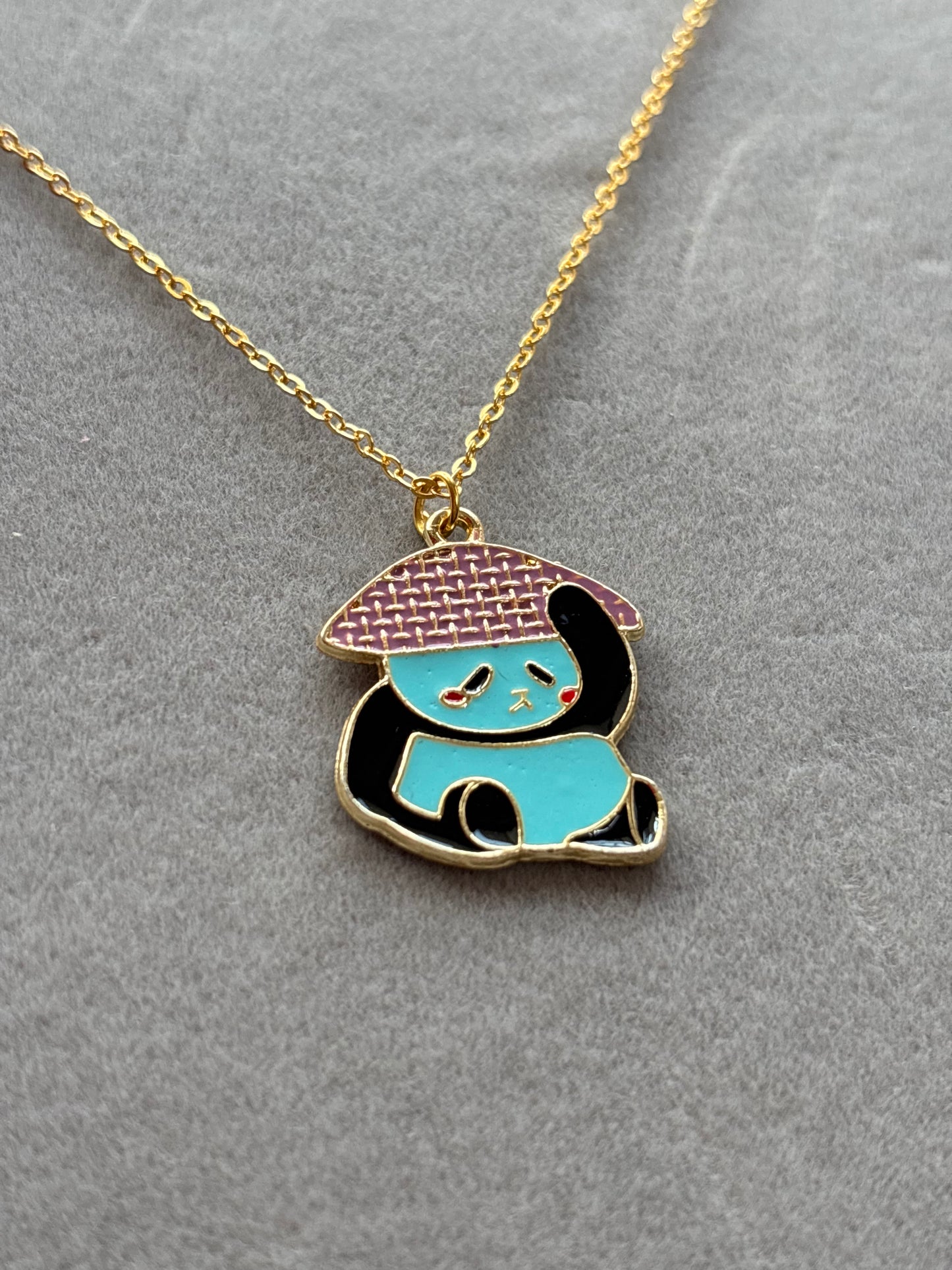 Enamel Panda Necklace
