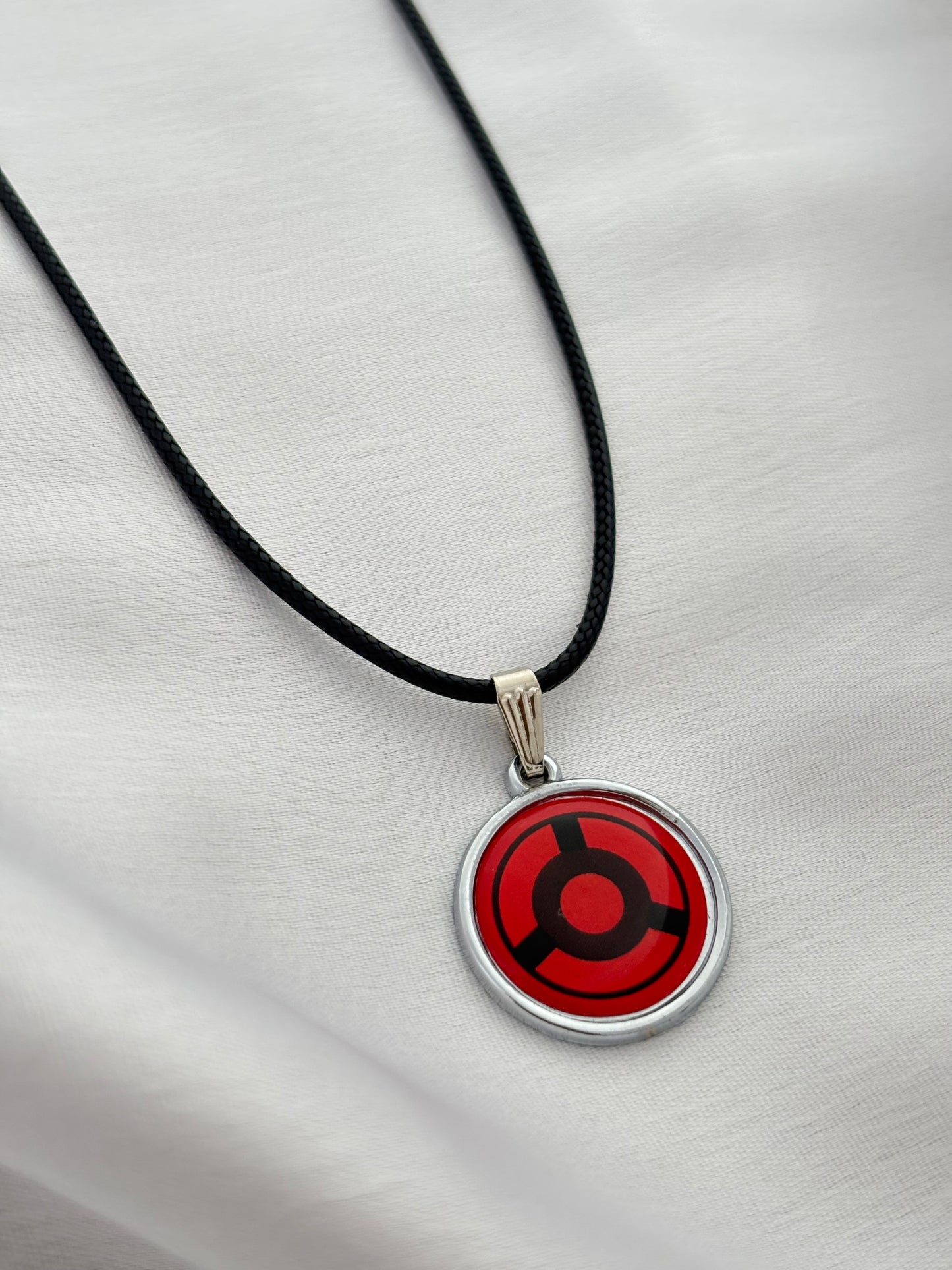 Mangekyou Sharingan Pendant Cord Necklace