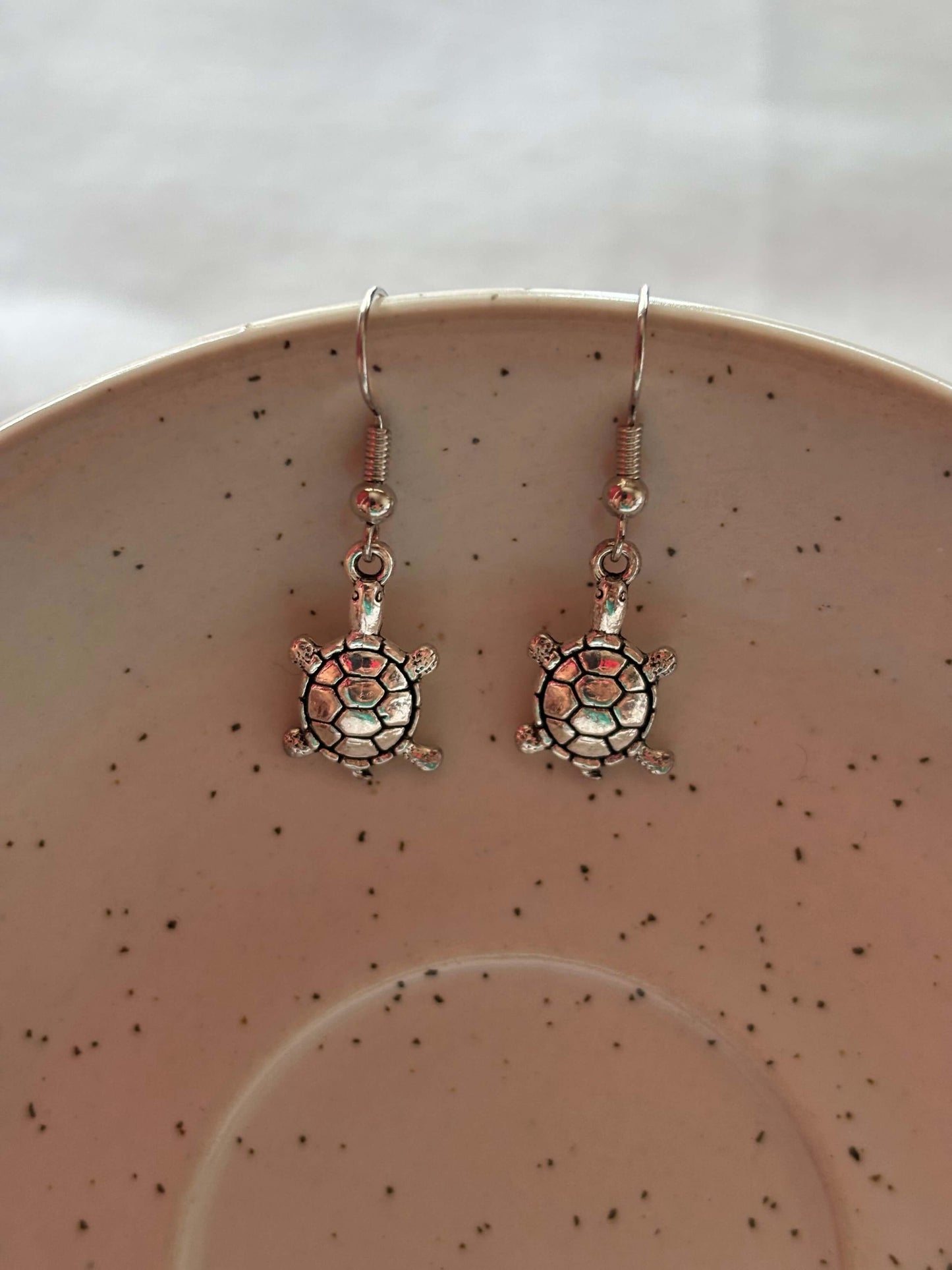 Elegant Brass Tortoise Earrings - Curvy Jewels