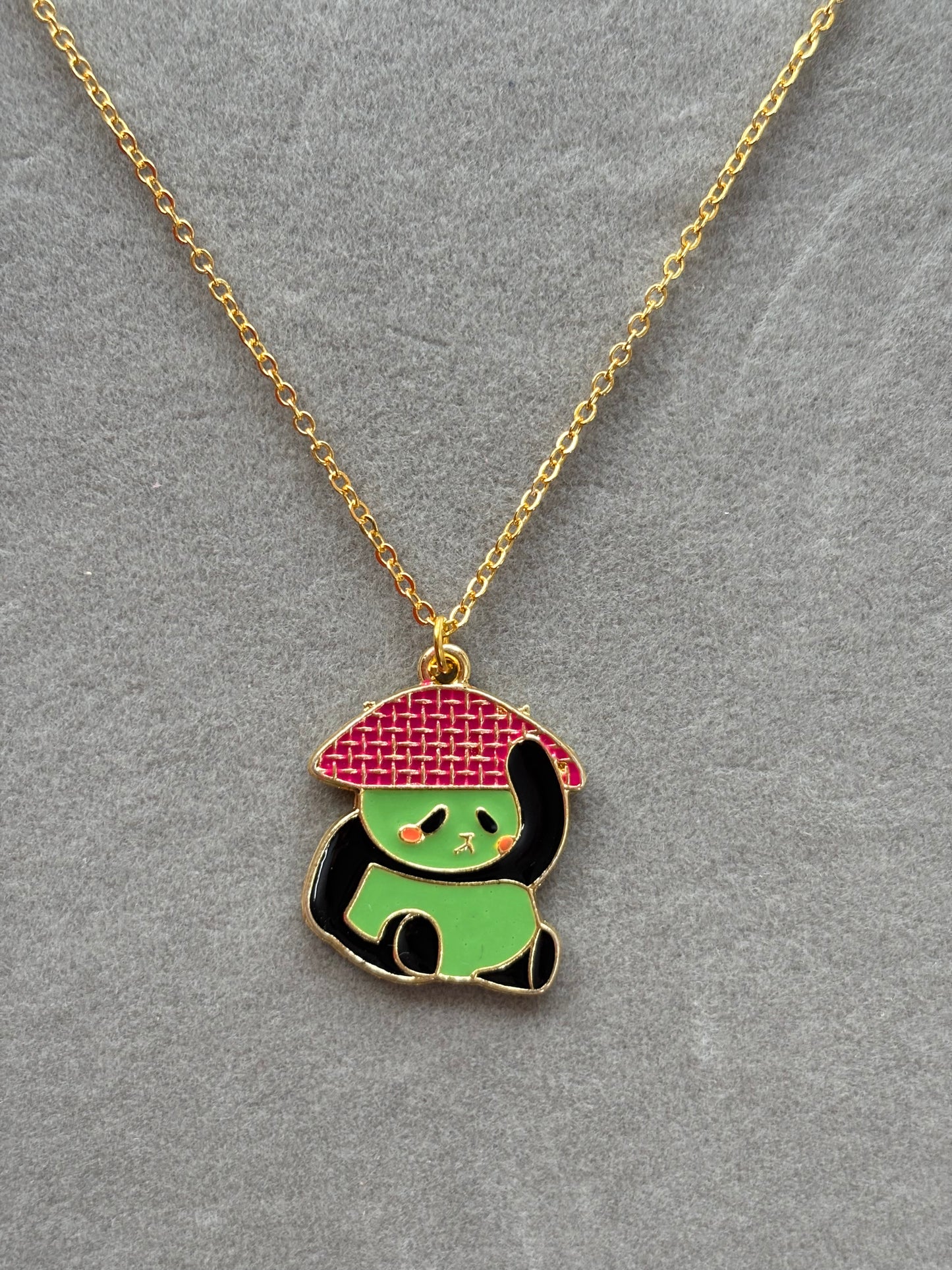 Enamel Panda Necklace
