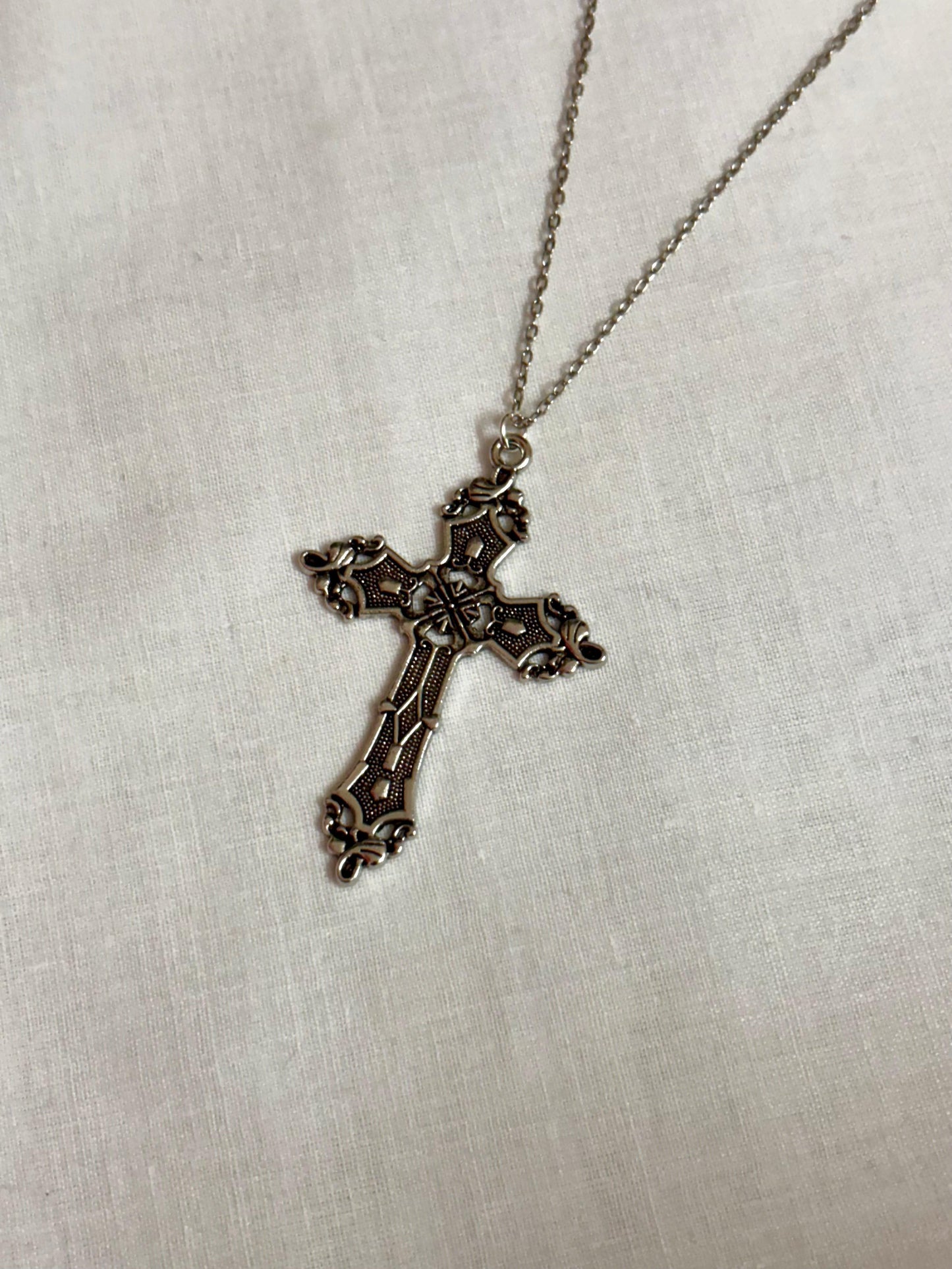 Gothic Celestial Cross Pendant - Curvy Jewels