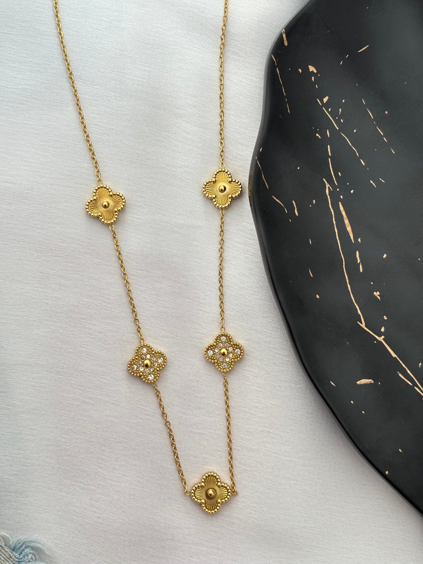 Gold Clover Necklace
