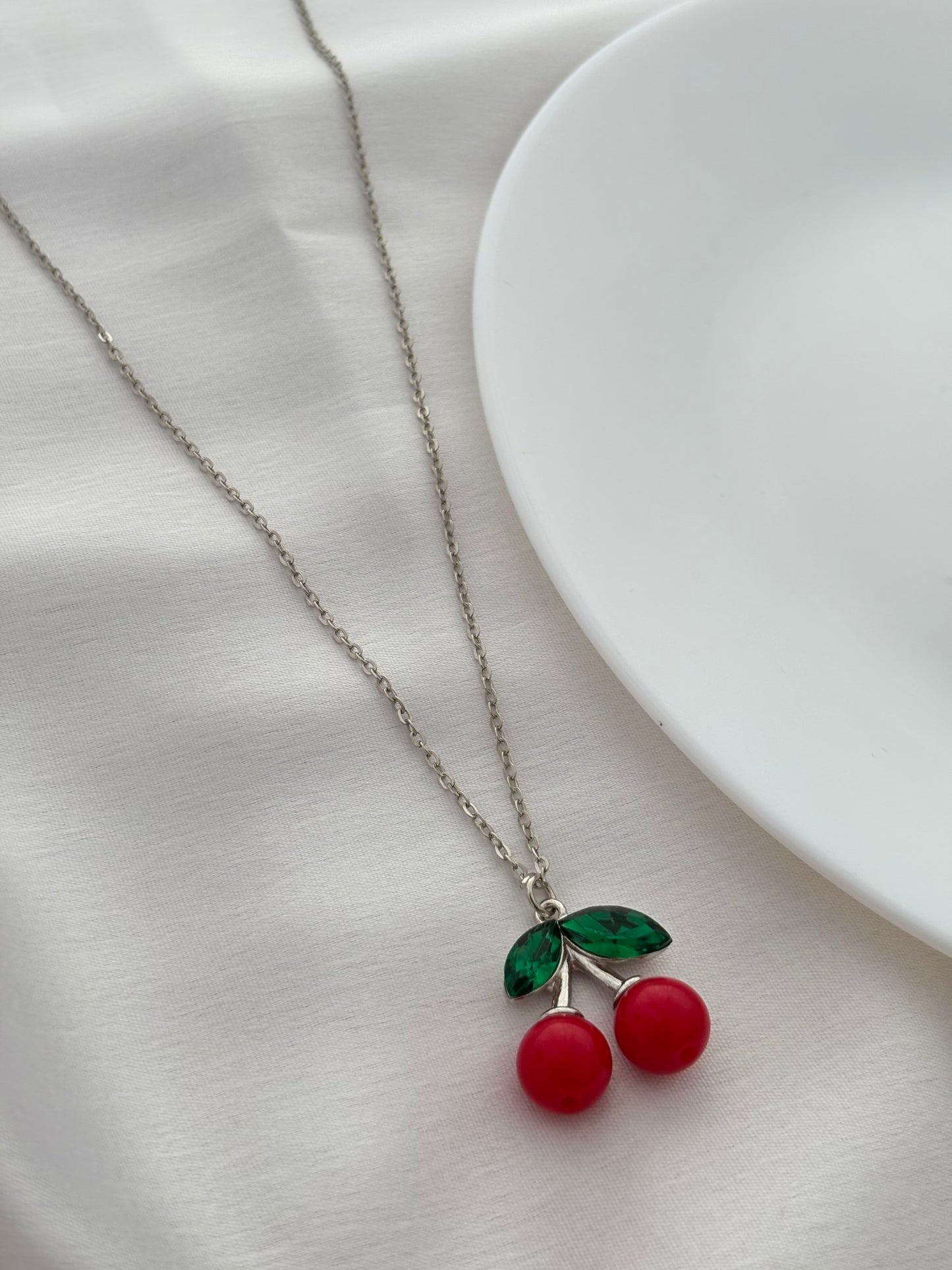 Cherry Pendant Necklace🍒