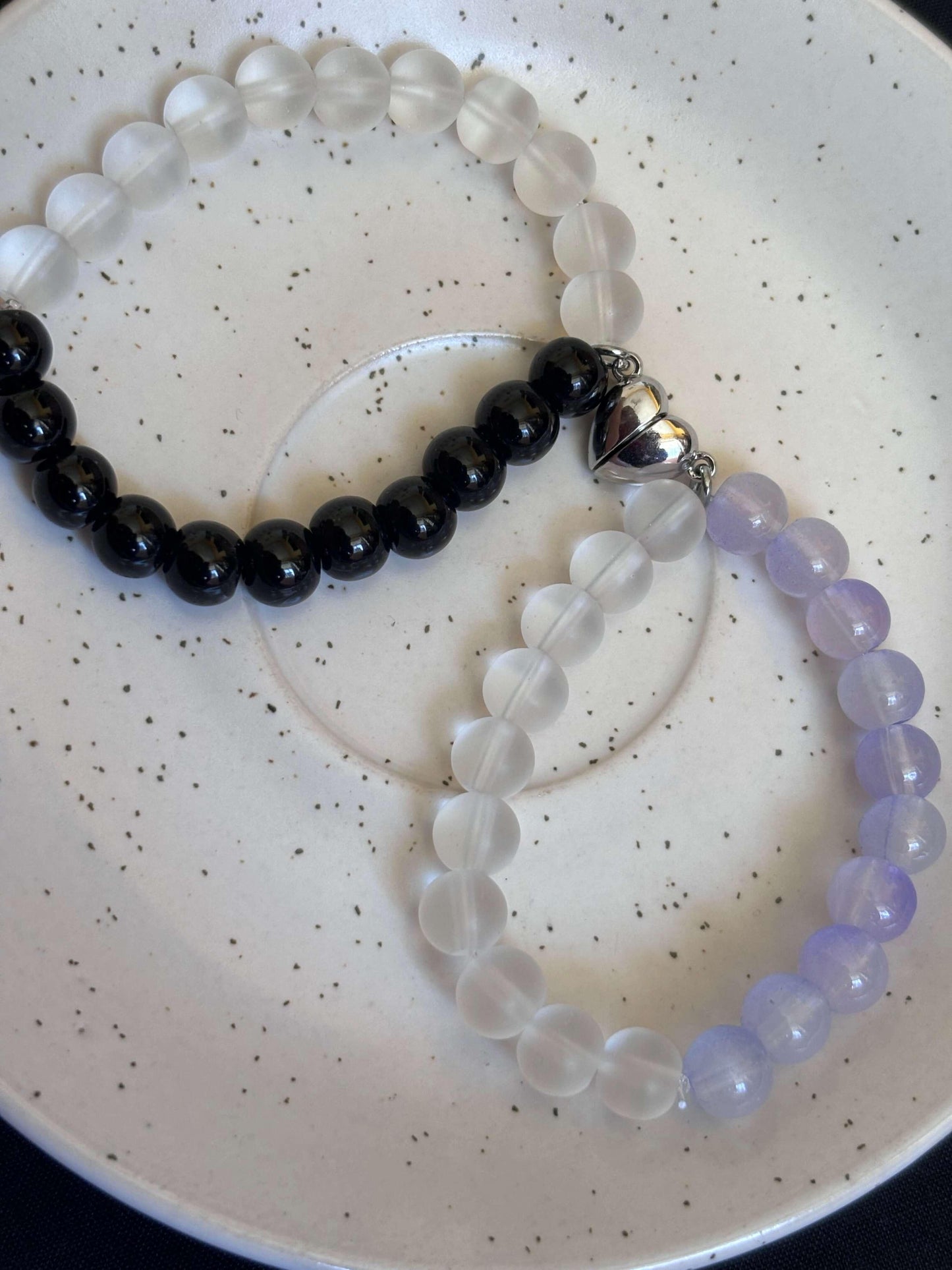 Magnetic Heart Connection Couple's Bracelet - Curvy Jewels