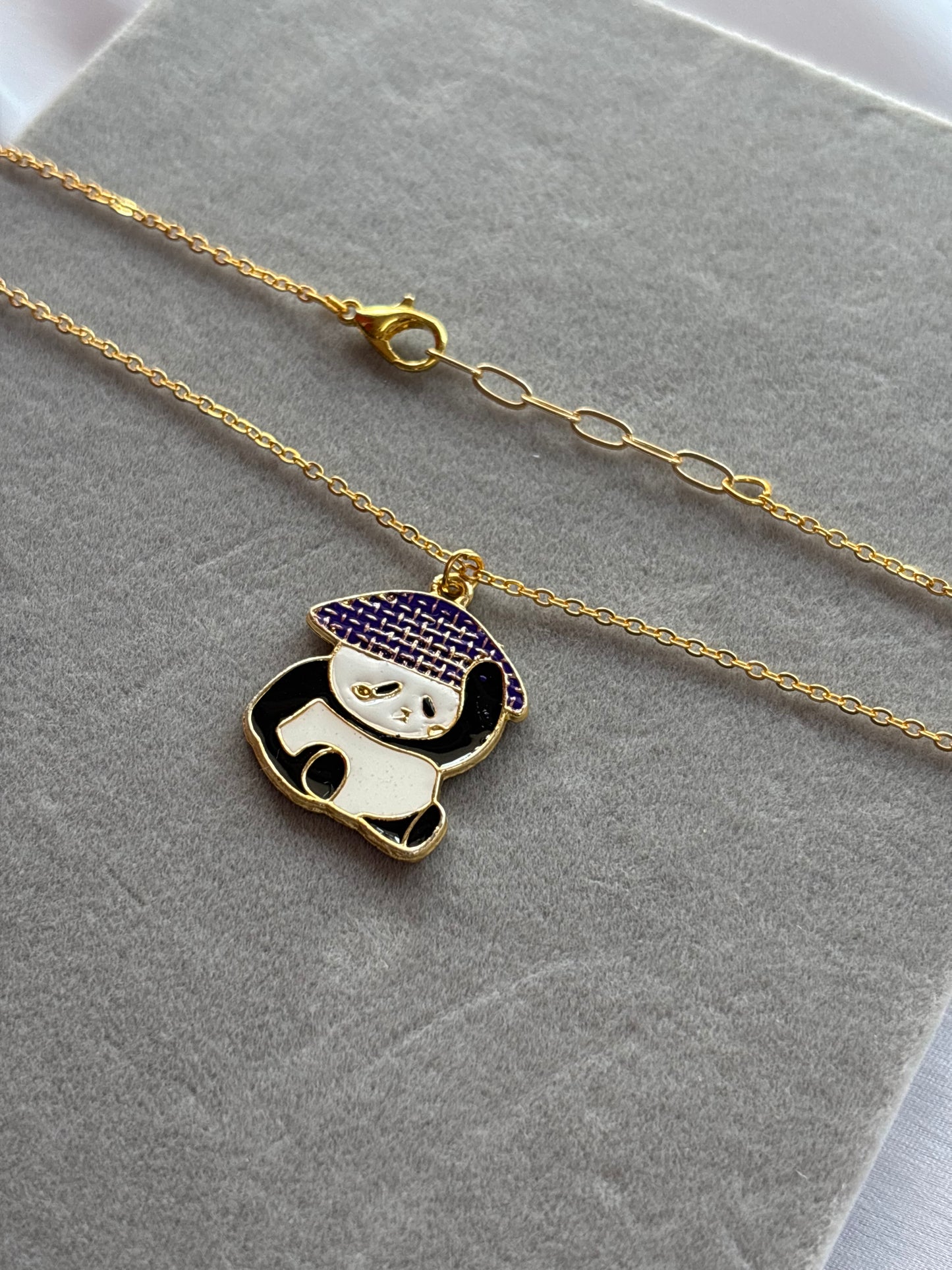 Enamel Panda Necklace