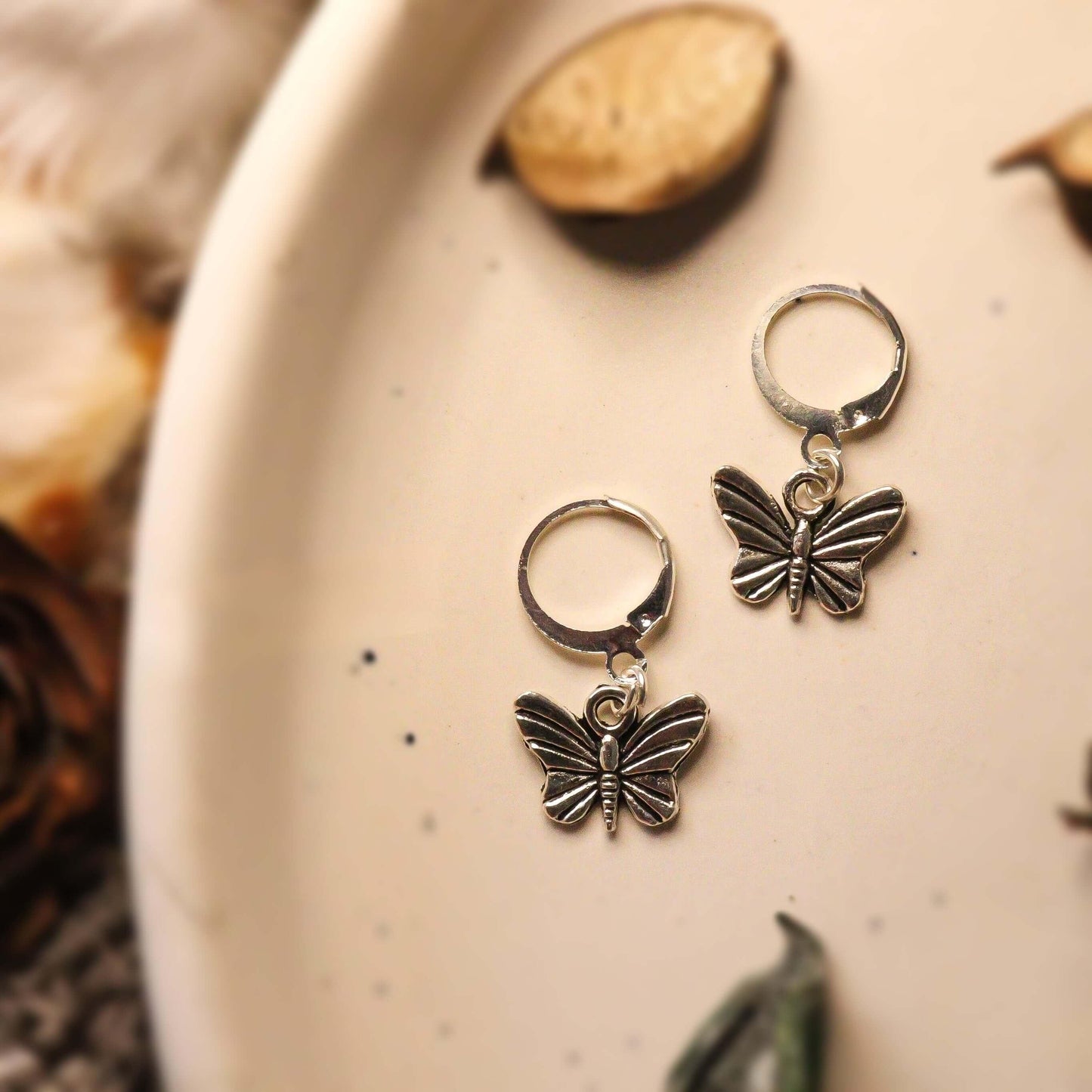 Elegant Butterfly Charm Earrings - Curvy Jewels