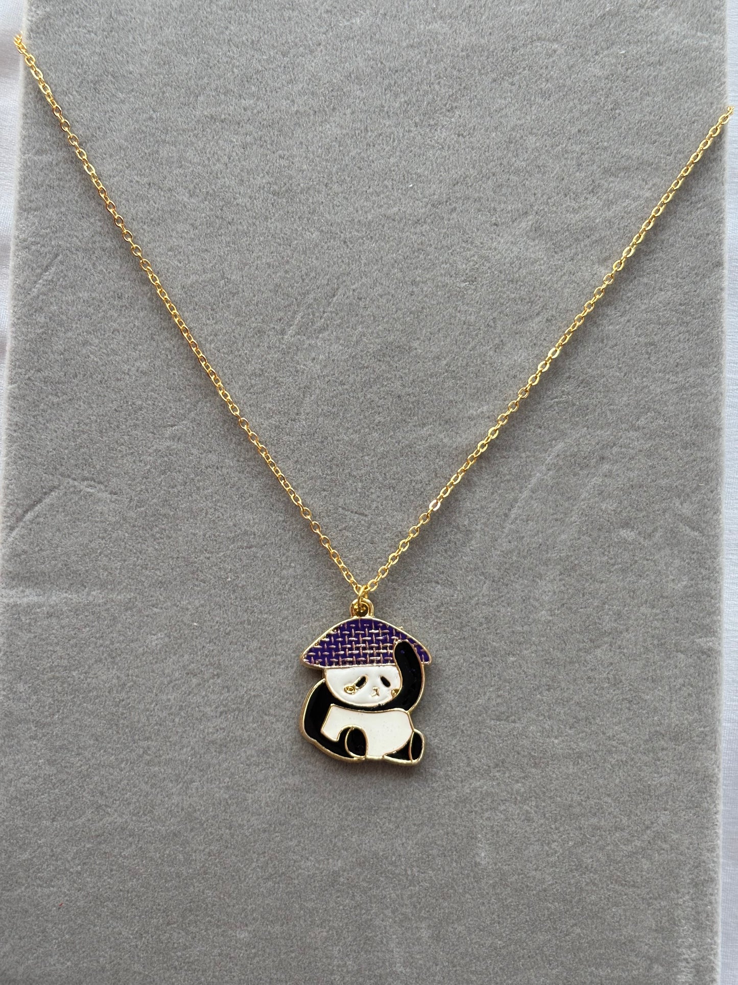 Enamel Panda Necklace