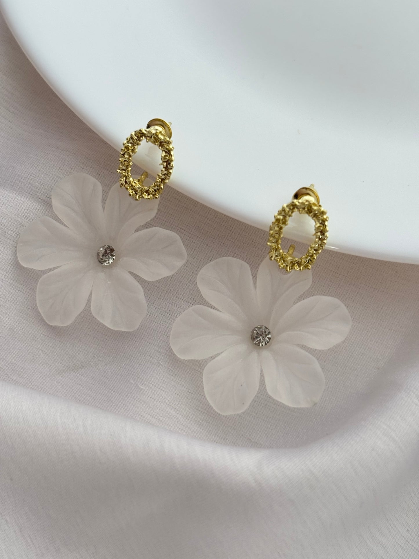 Floral Korean Earrings