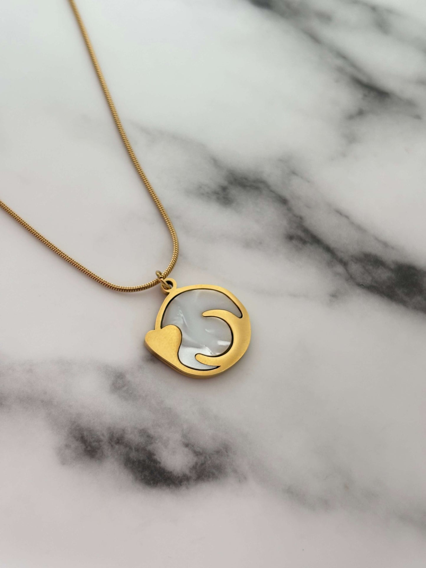 Moon Heart Necklace