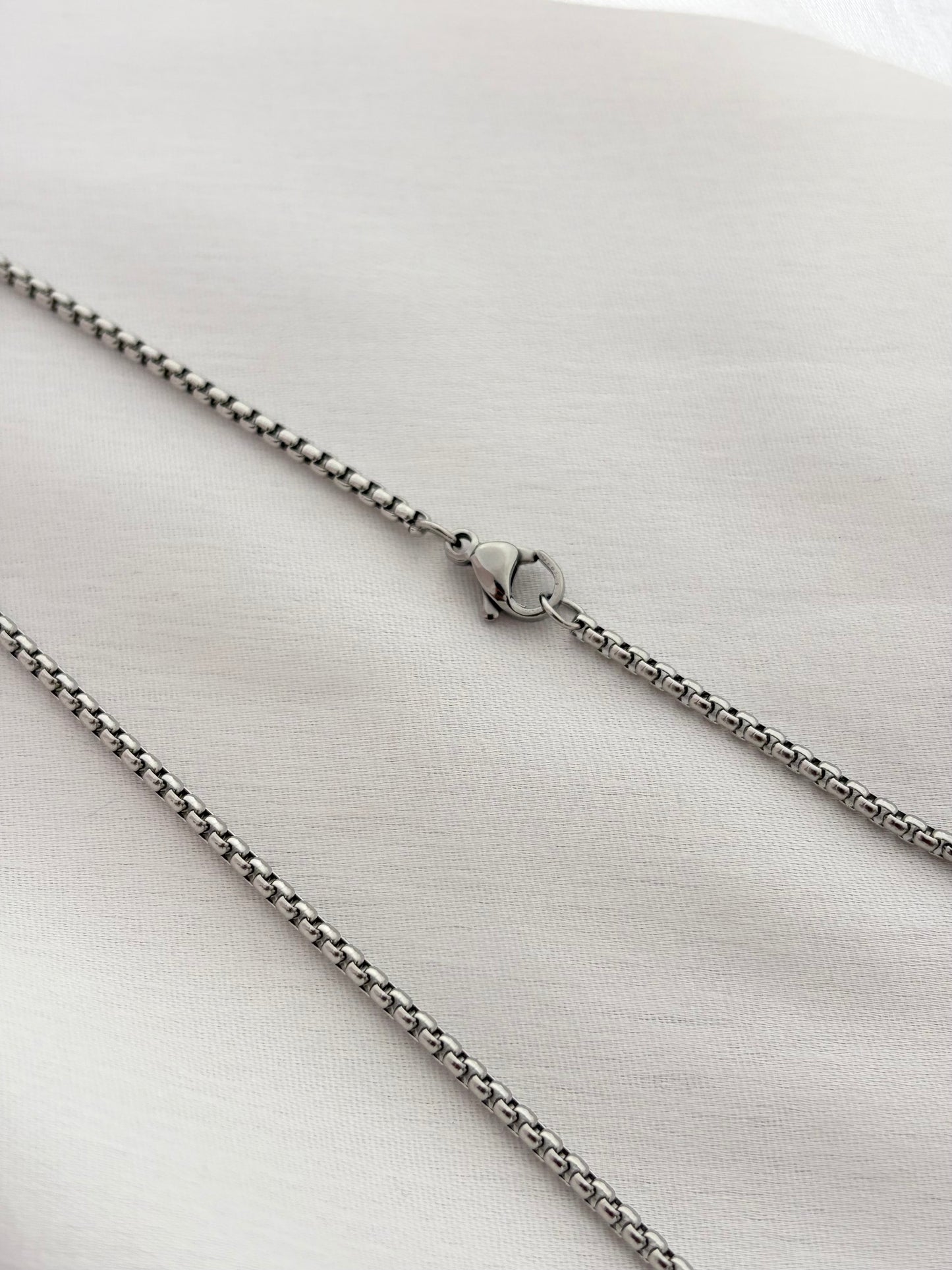 Silver Unisex Cross Pendant Necklace