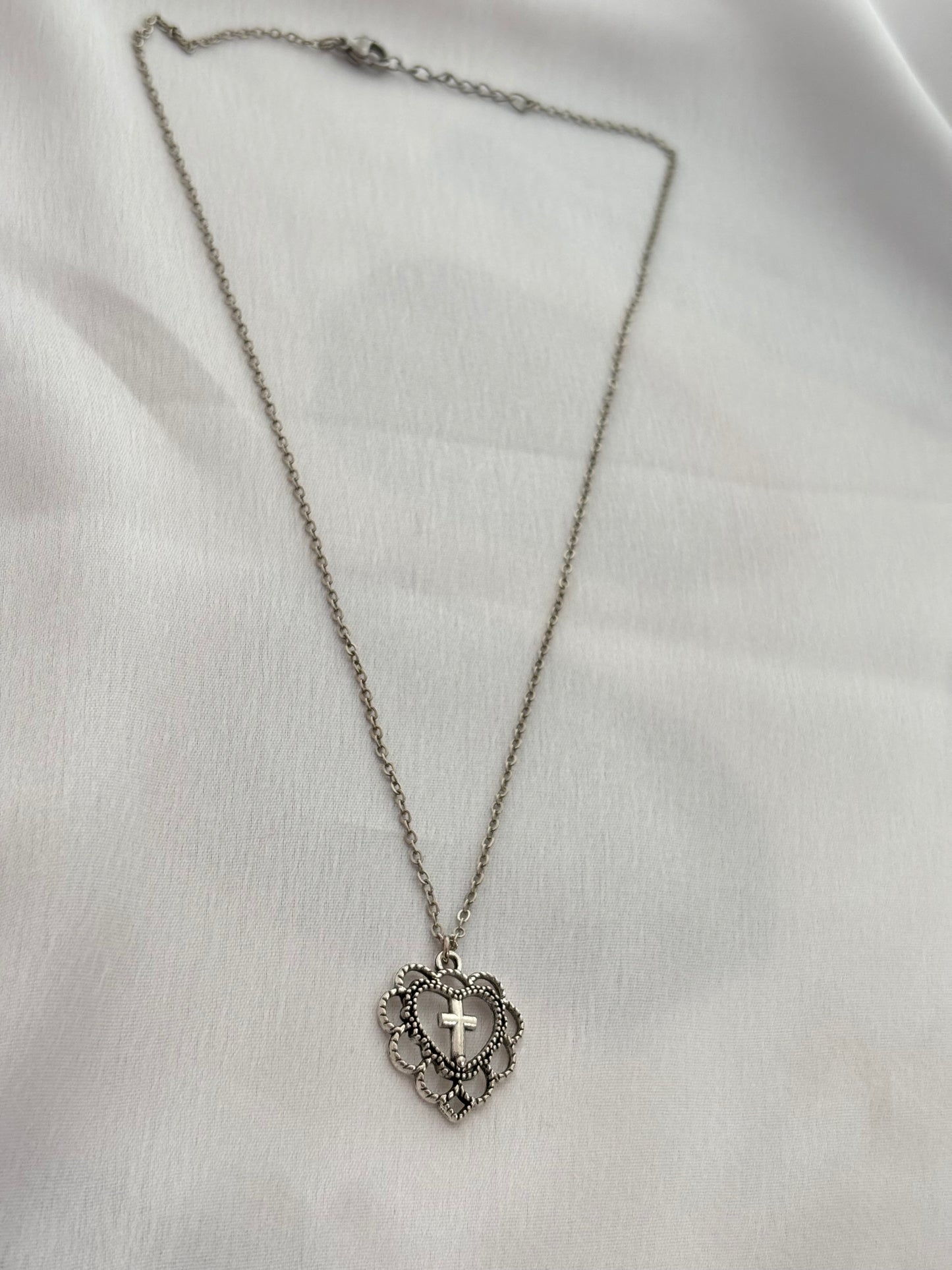Cross Heart Necklace