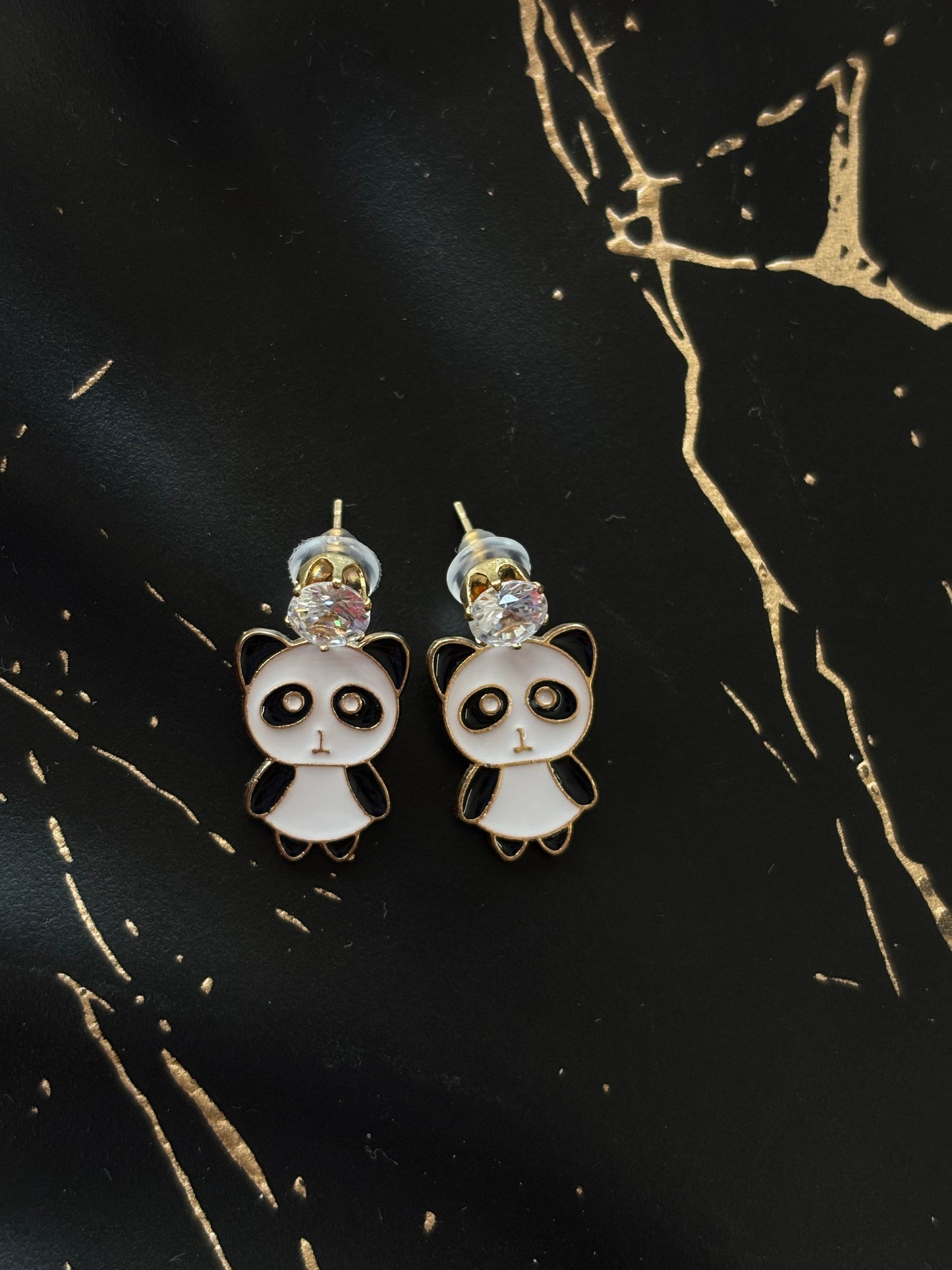 Panda Earrings