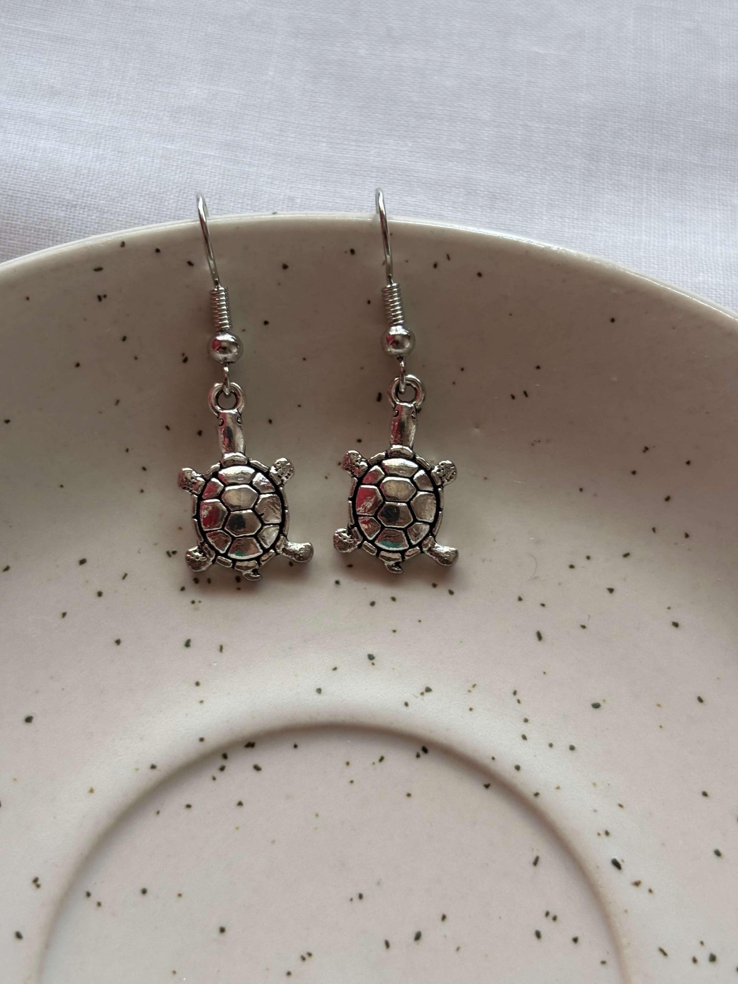 Elegant Brass Tortoise Earrings - Curvy Jewels