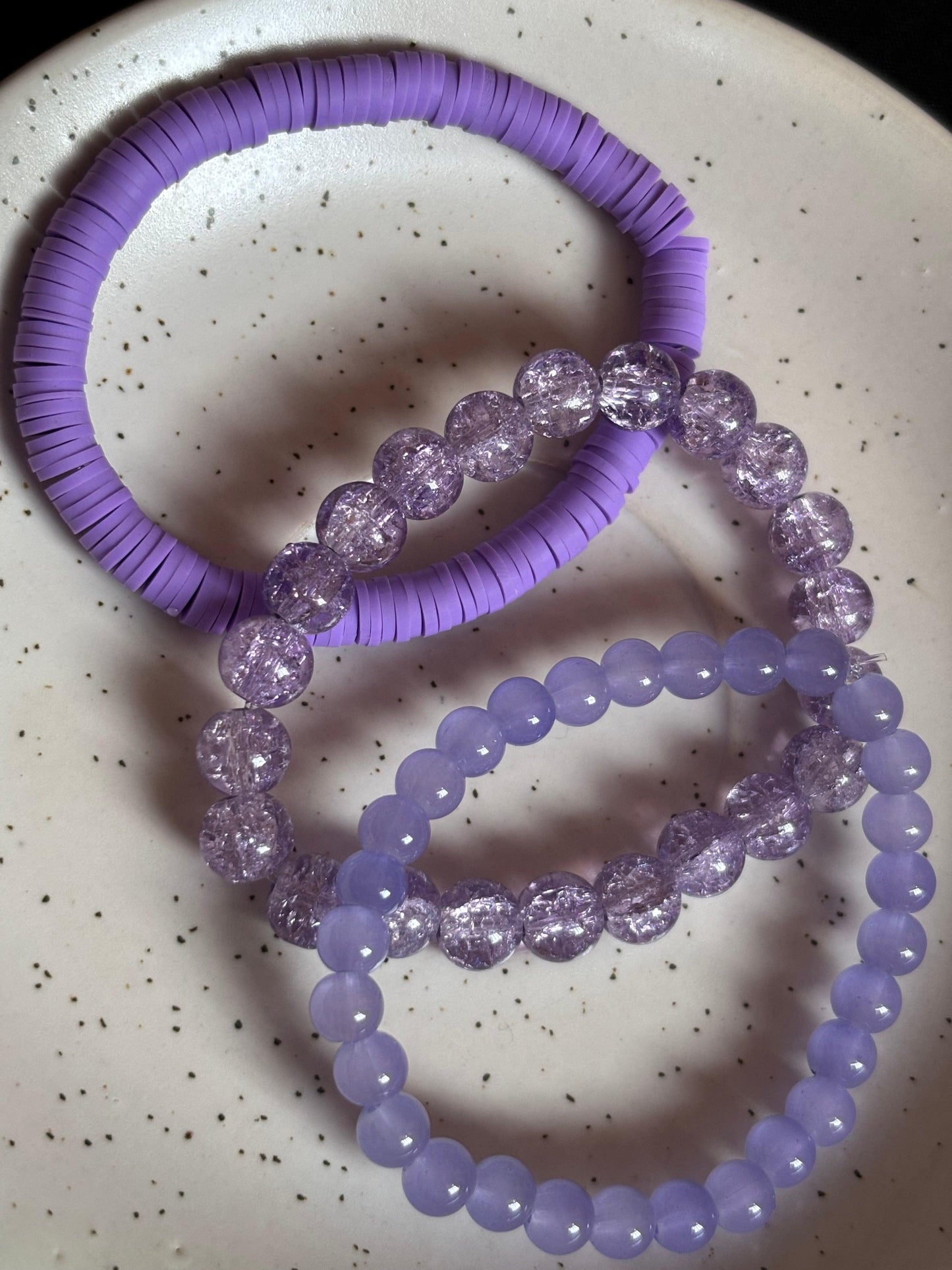 Lavender Elegance Bracelet Set - Curvy Jewels