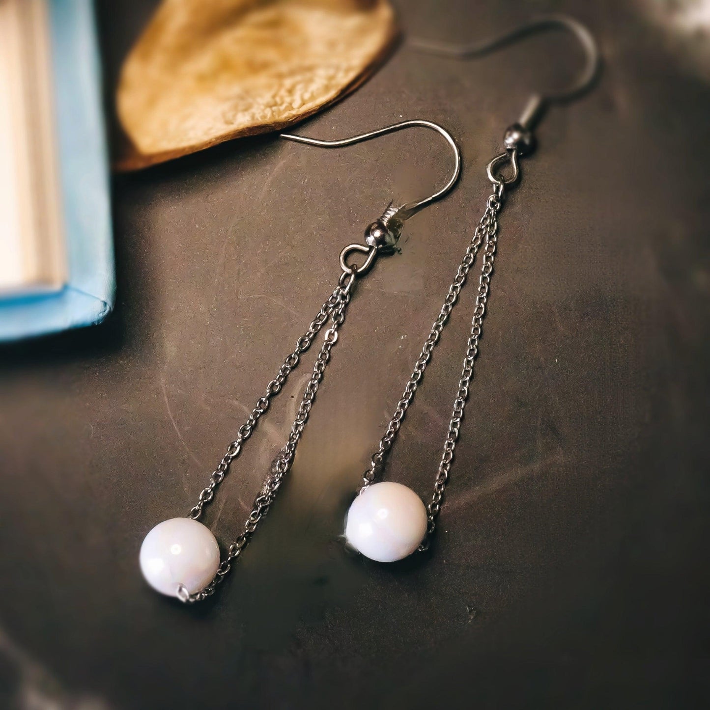 Lustrous Pearl Dangle Earrings - Curvy Jewels
