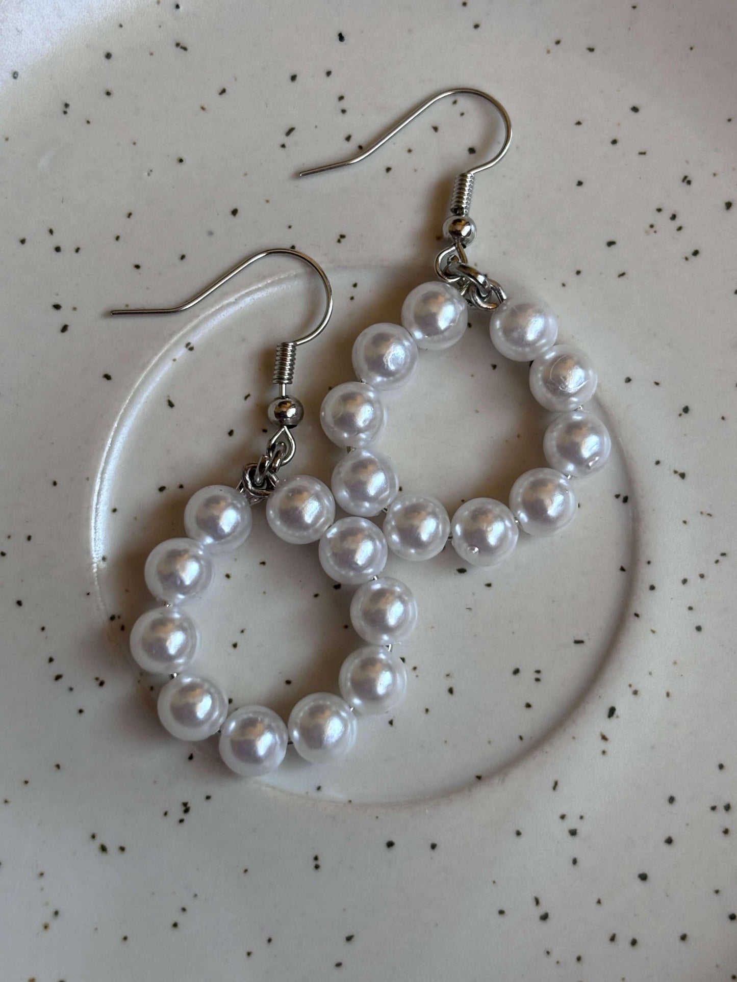 Elegant Statement Pearl Drop Earrings - Curvy Jewels