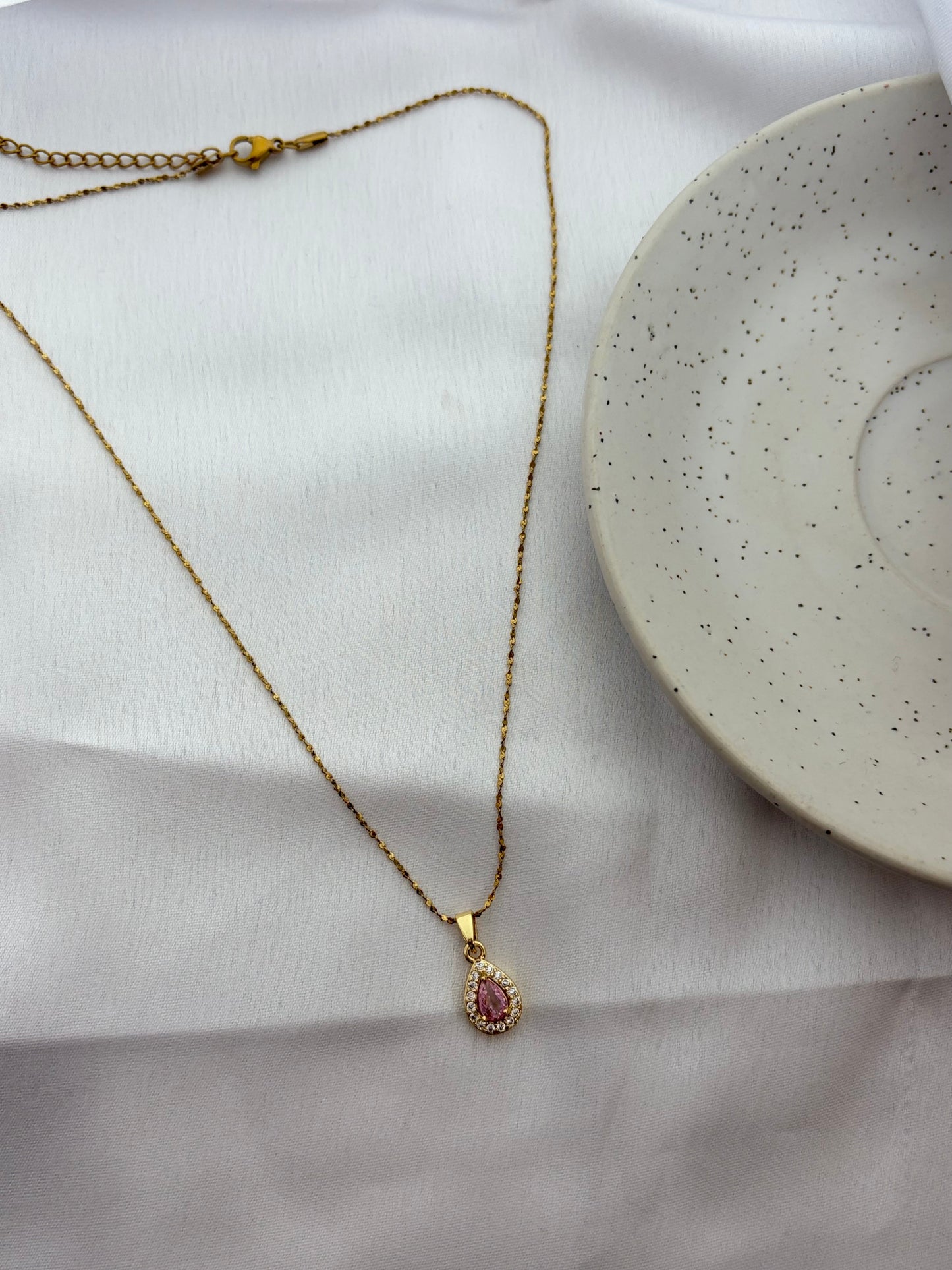 Pink Crystal Necklace