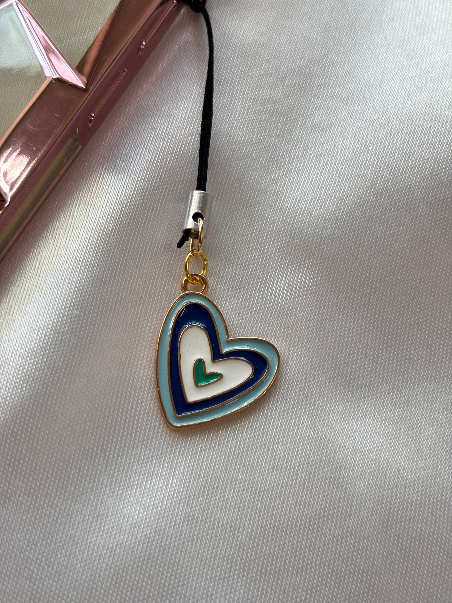 Emerald Heart Phone Charm - Curvy Jewels