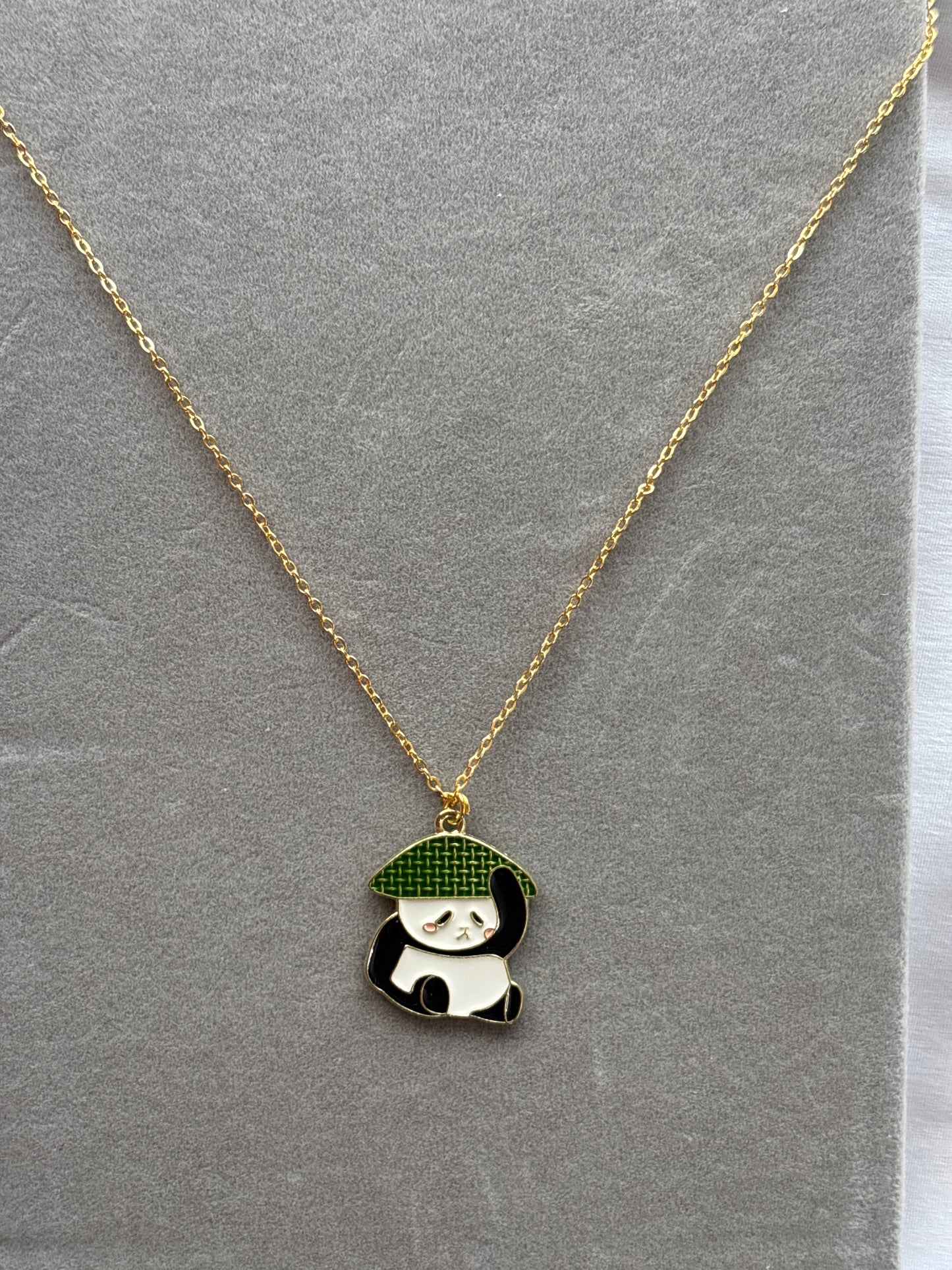 Enamel Panda Necklace