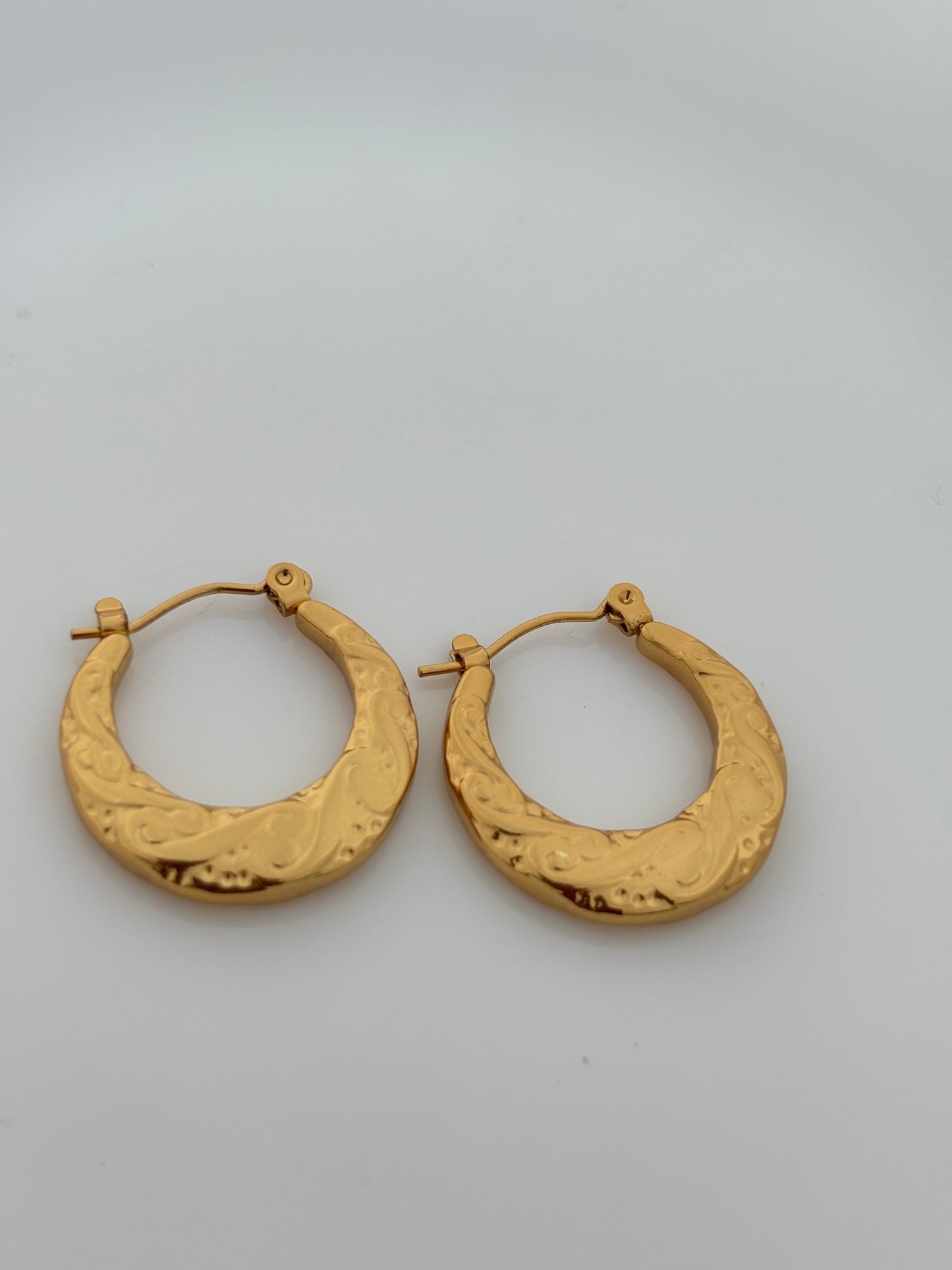 Golden Drape- Anti Tarnish Hoops!