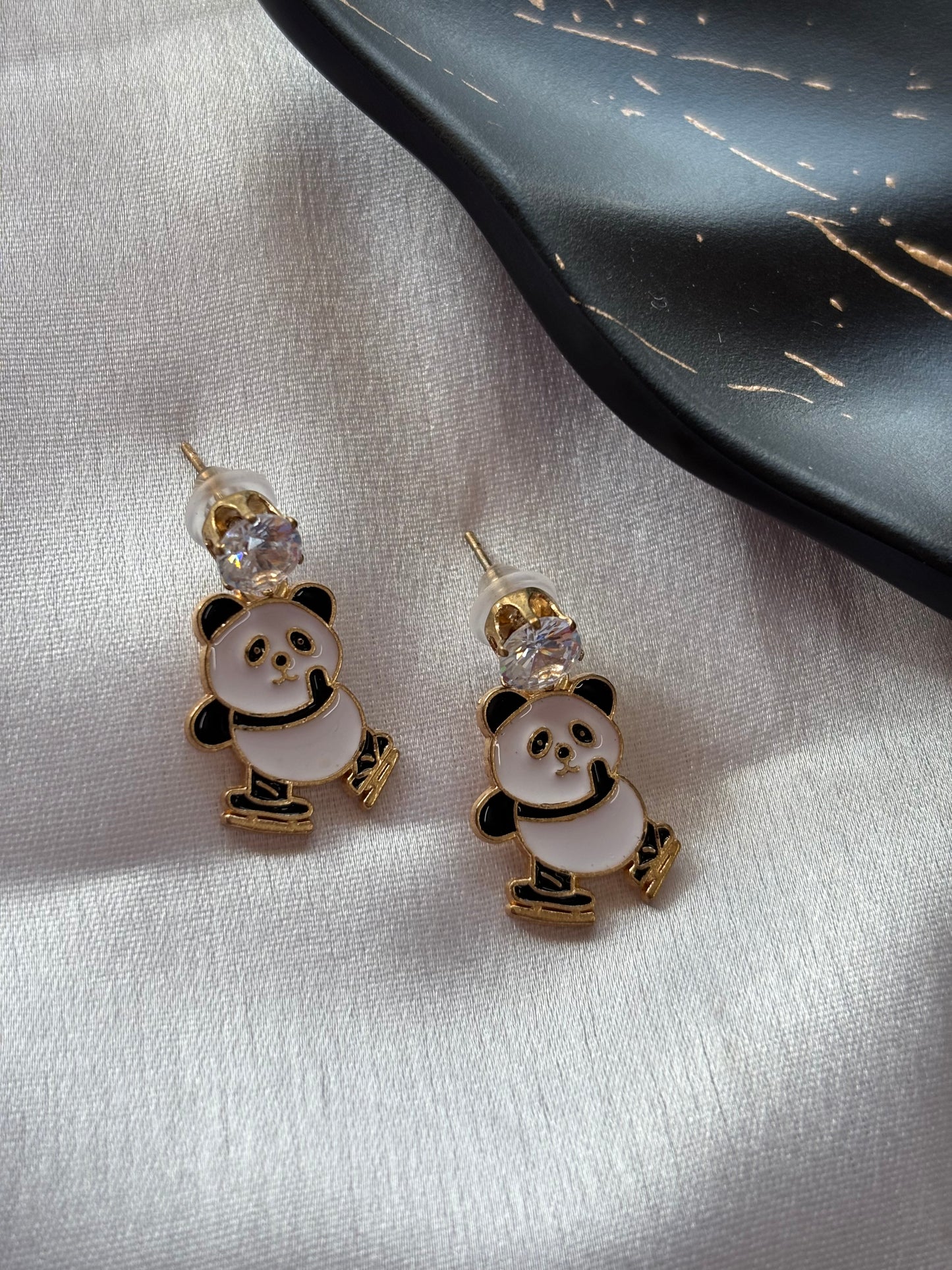 Panda Earrings