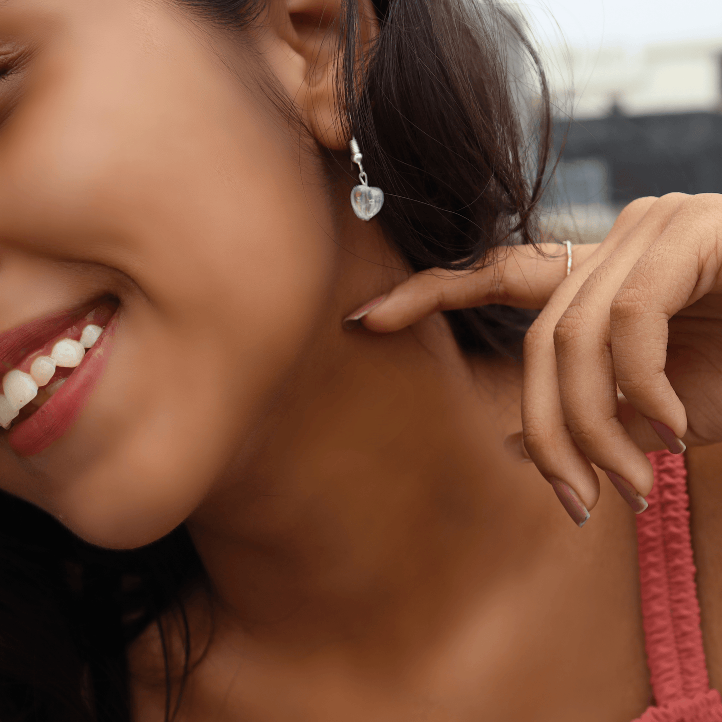 Aura Elegance Heart Earrings - Curvy Jewels