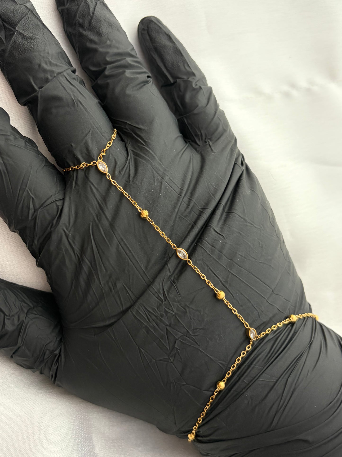 Delicate Anti-Tarnish Gold Hand Chain