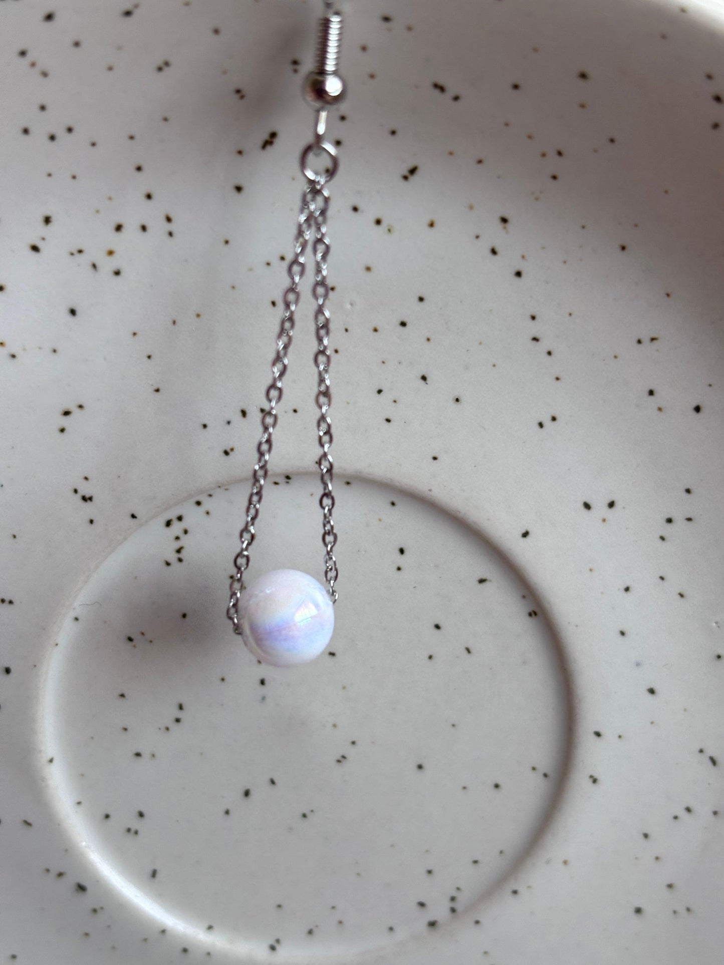 Elegant Pearl Dangle Earrings - Curvy Jewels