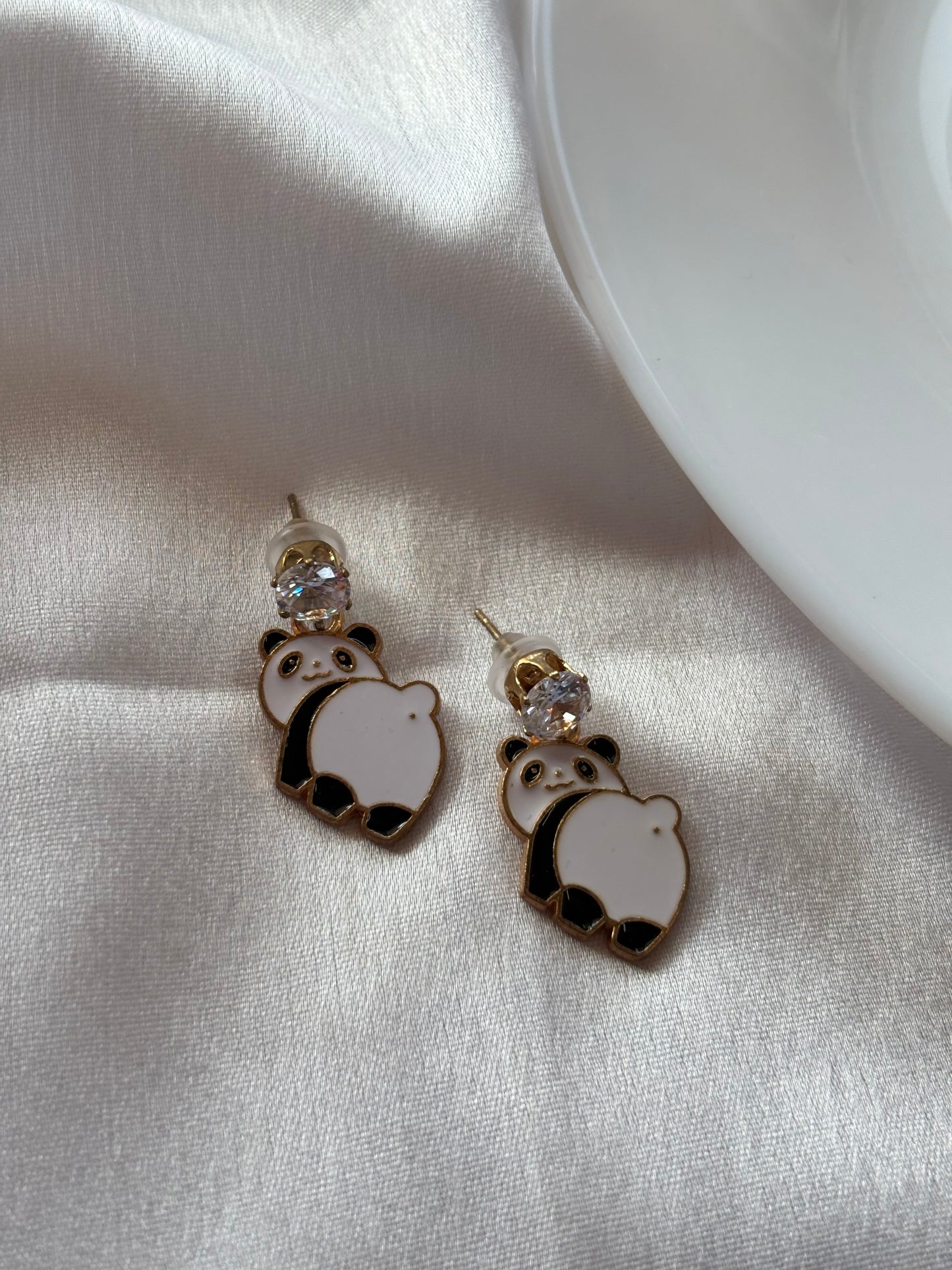 Panda earrings