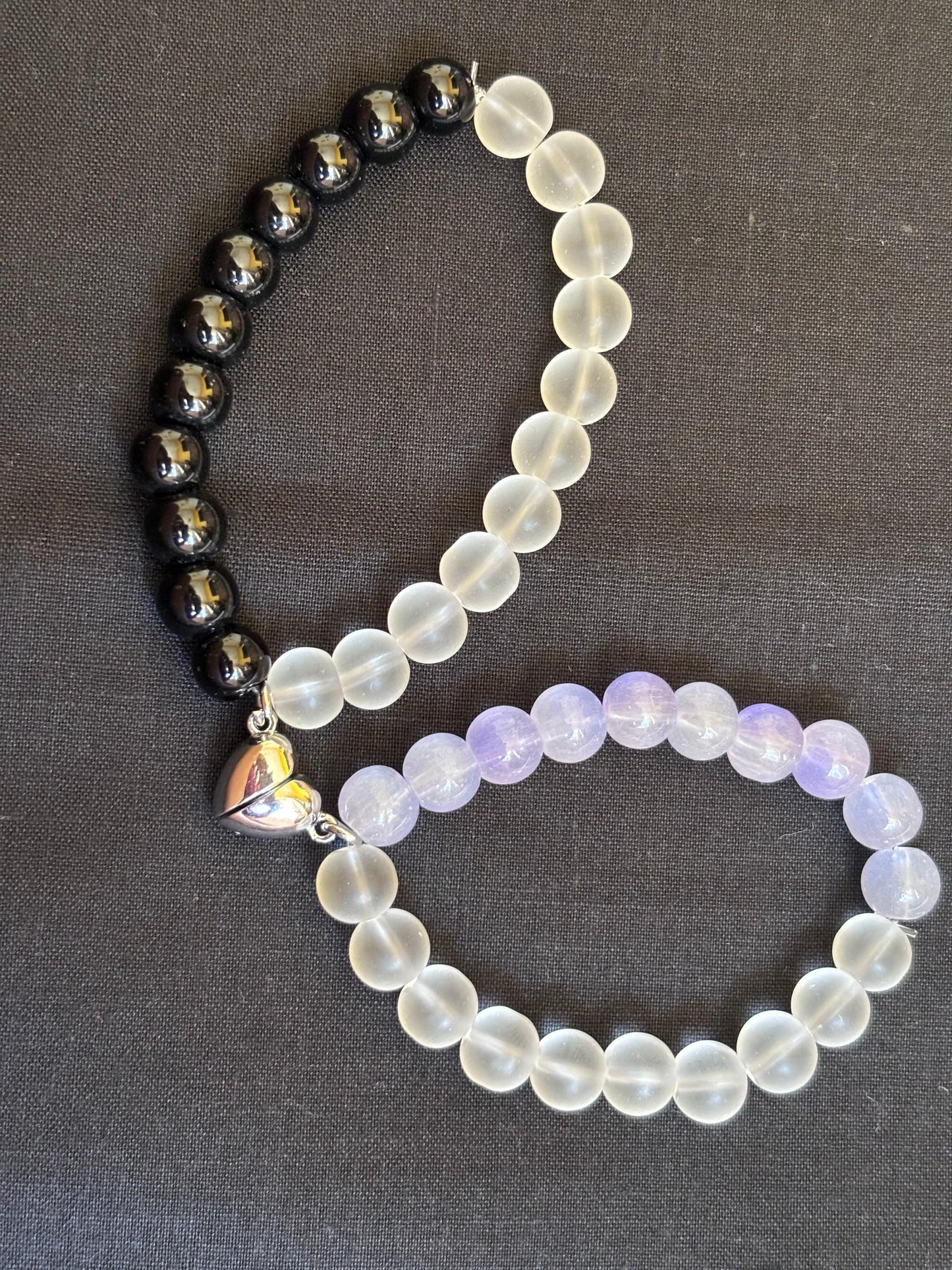 Magnetic Heart Connection Couple's Bracelet - Curvy Jewels