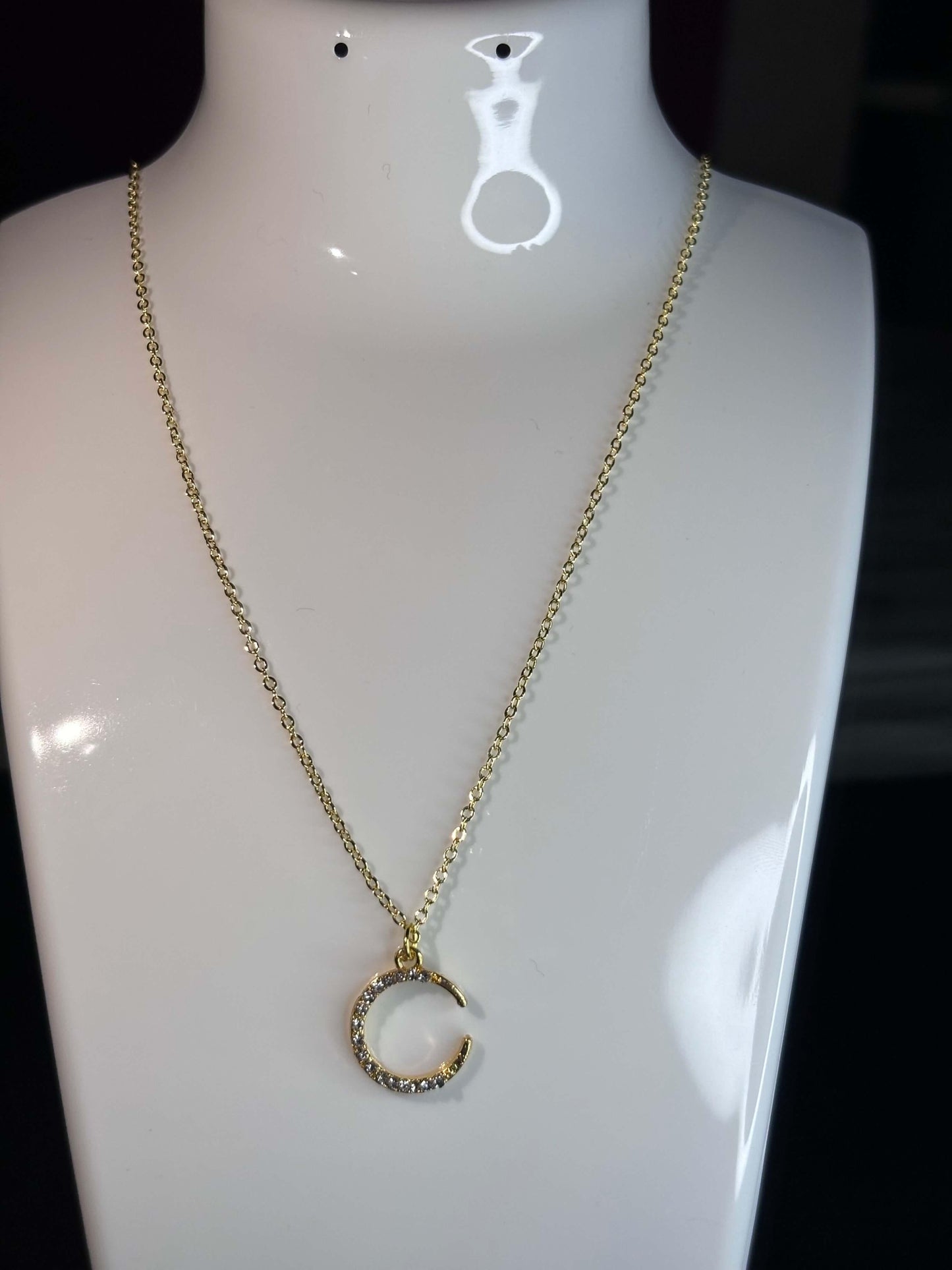 Lunar Elegance: Gold Necklace - Curvy Jewels