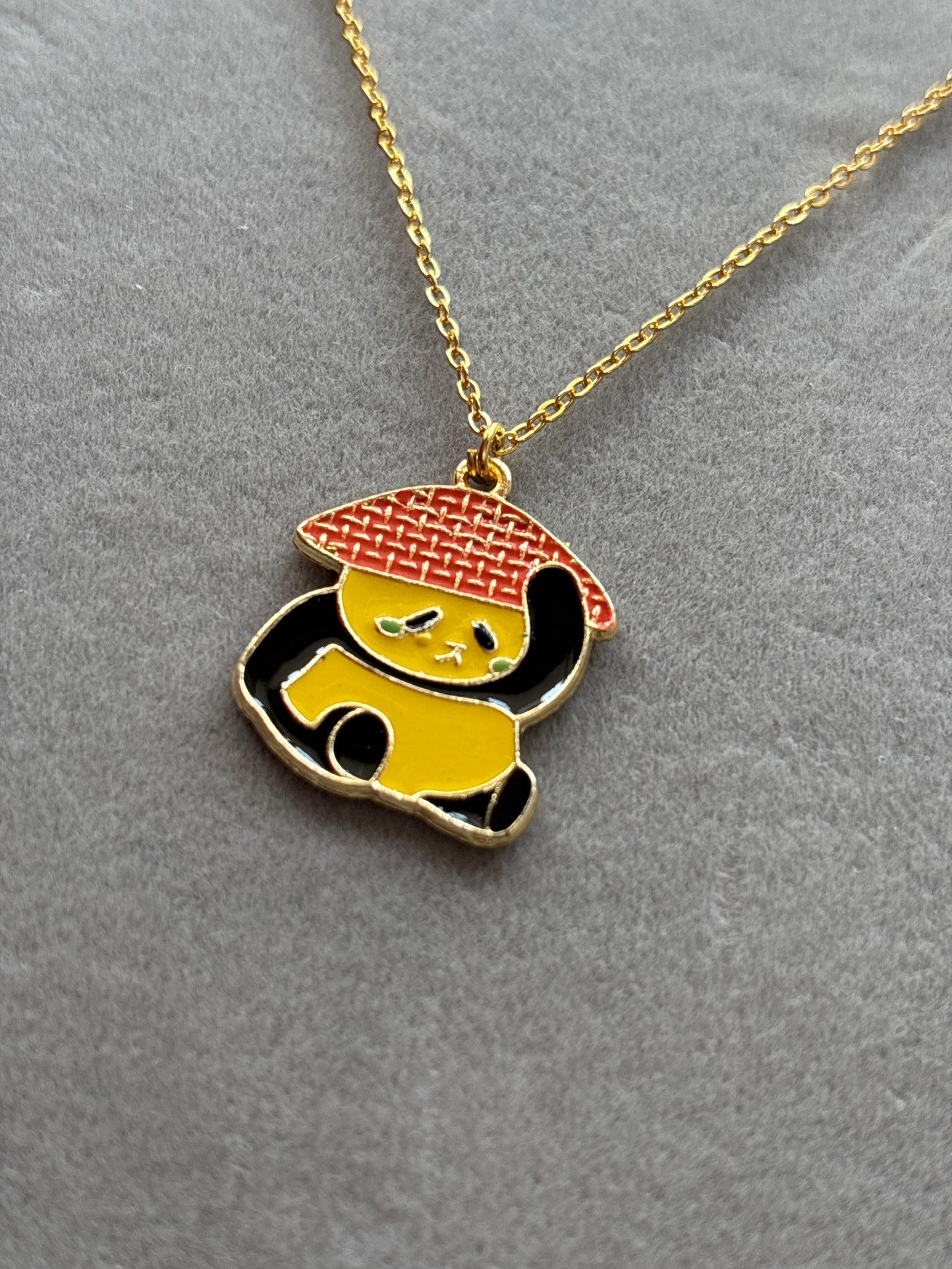 Enamel Panda Necklace
