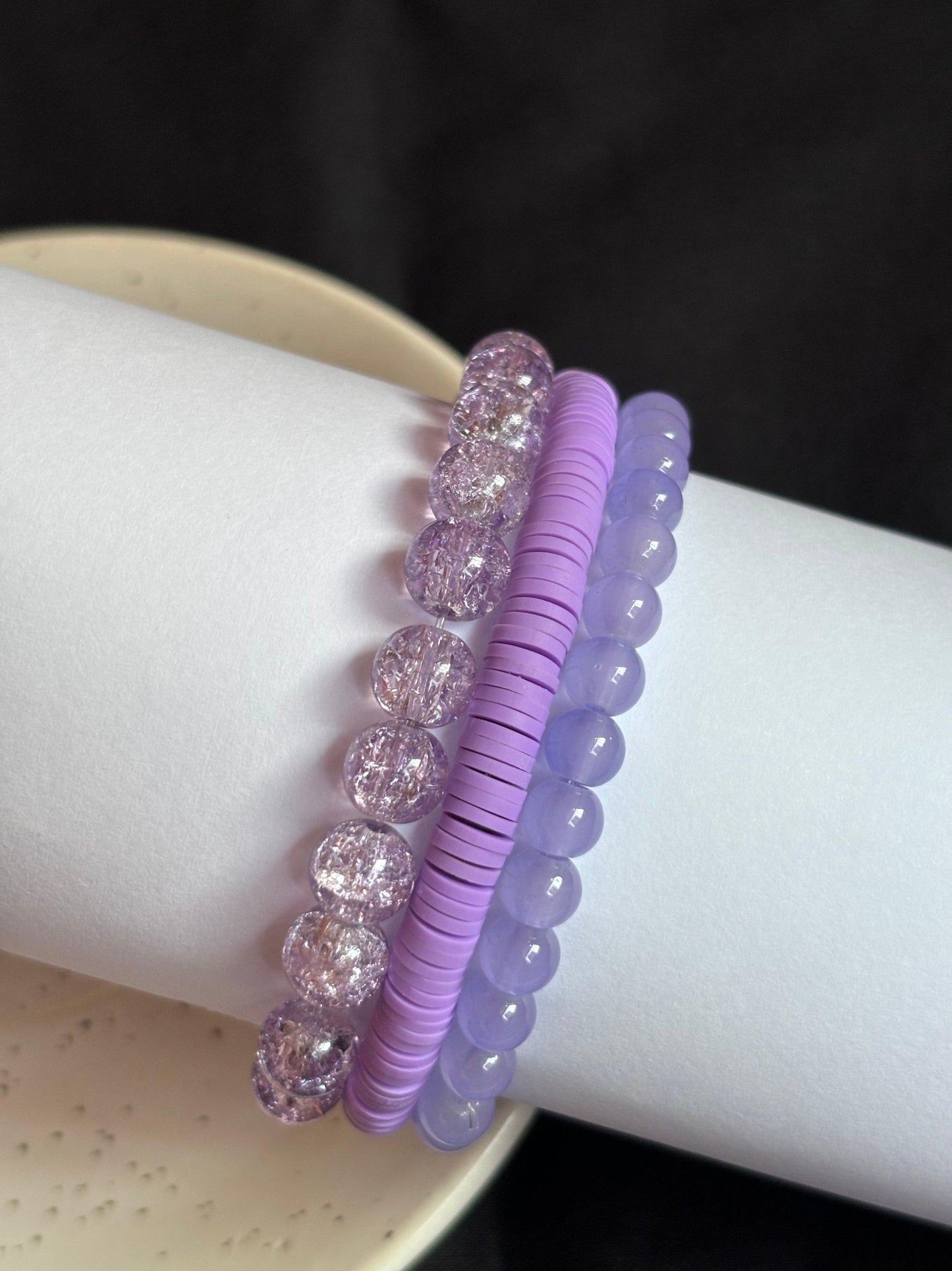 Lavender Elegance Bracelet Set - Curvy Jewels